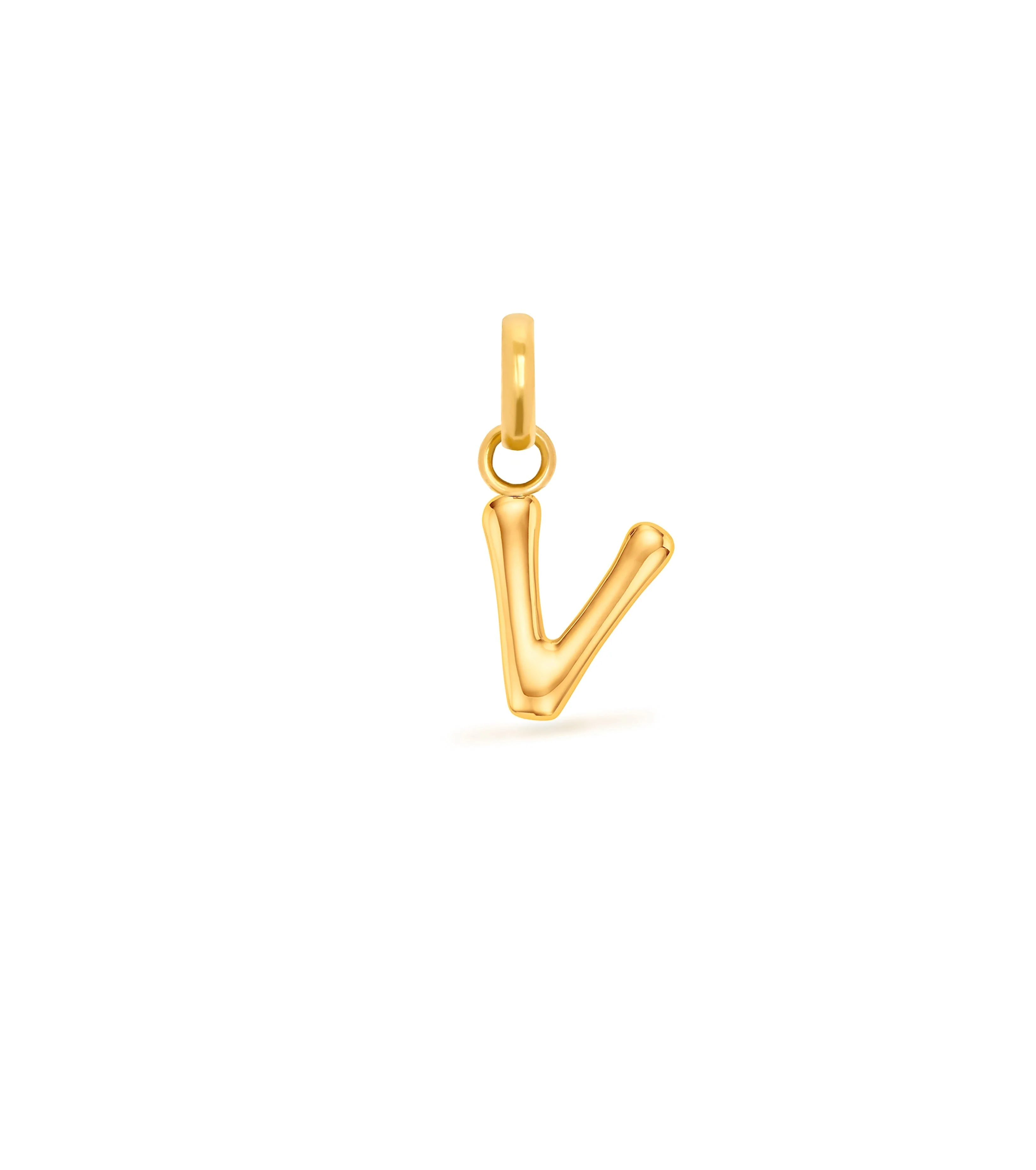 Mini Molten Initial Pendant (Gold) - Image 8