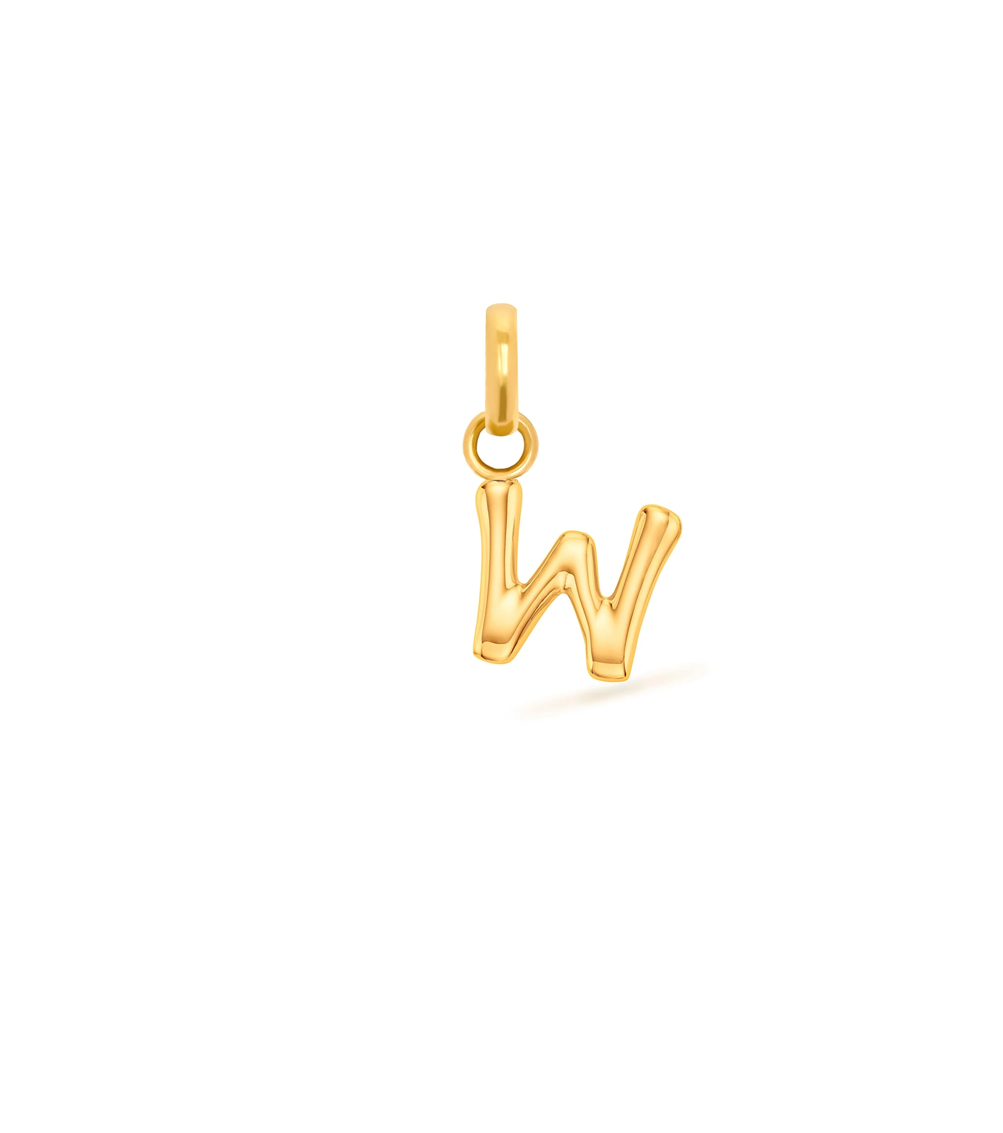 Mini Molten Initial Pendant (Gold) - Image 9