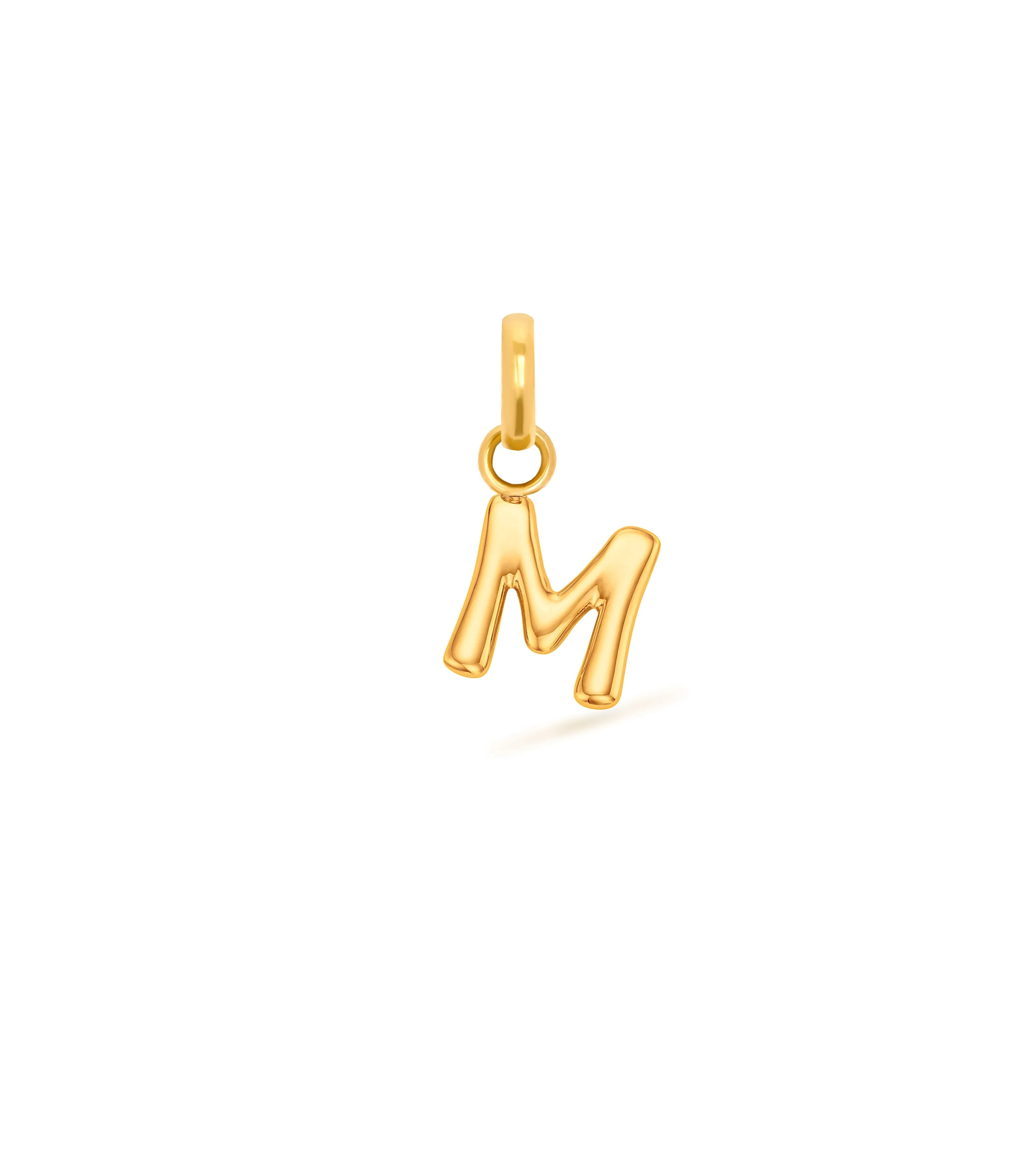 Mini Molten Initial Pendant (Gold) - Image 14