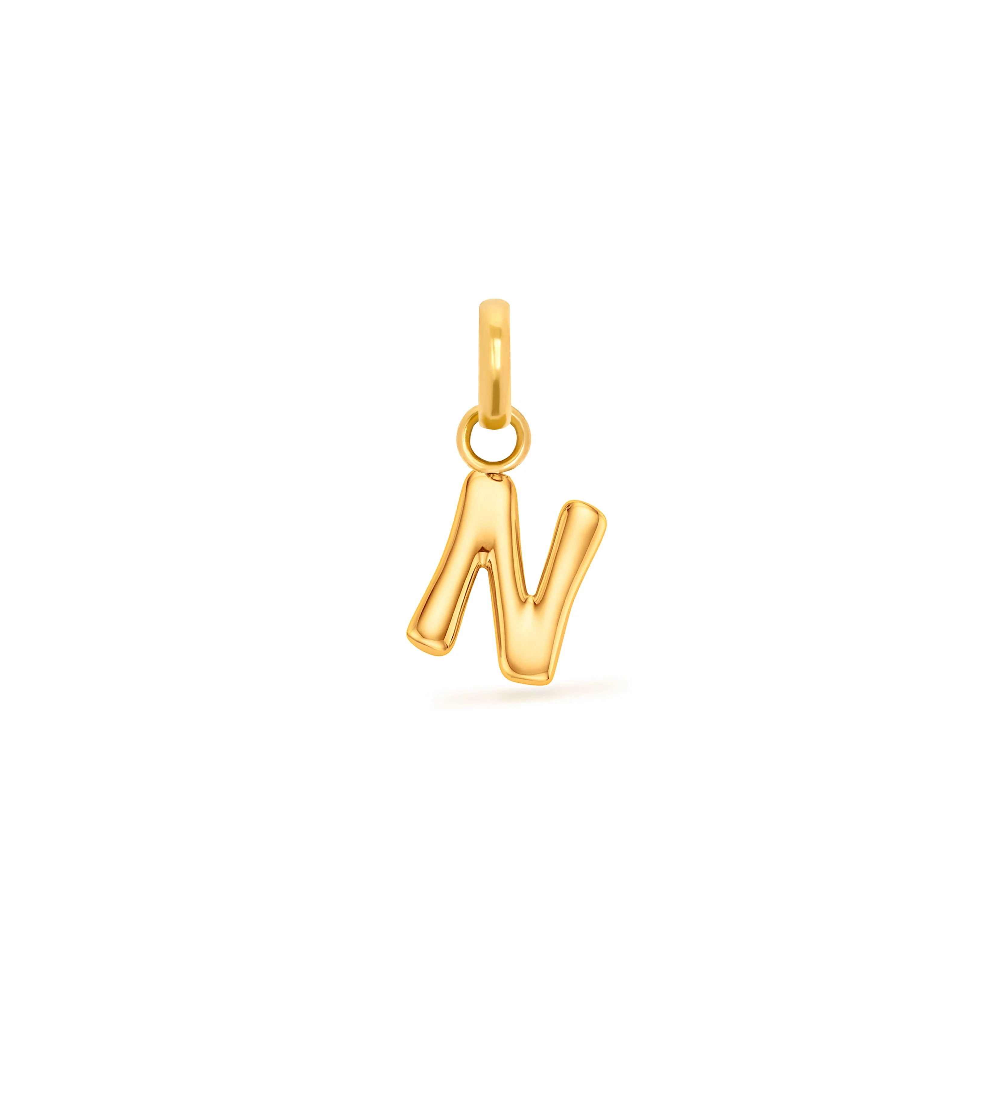 Mini Molten Initial Pendant (Gold) - Image 15