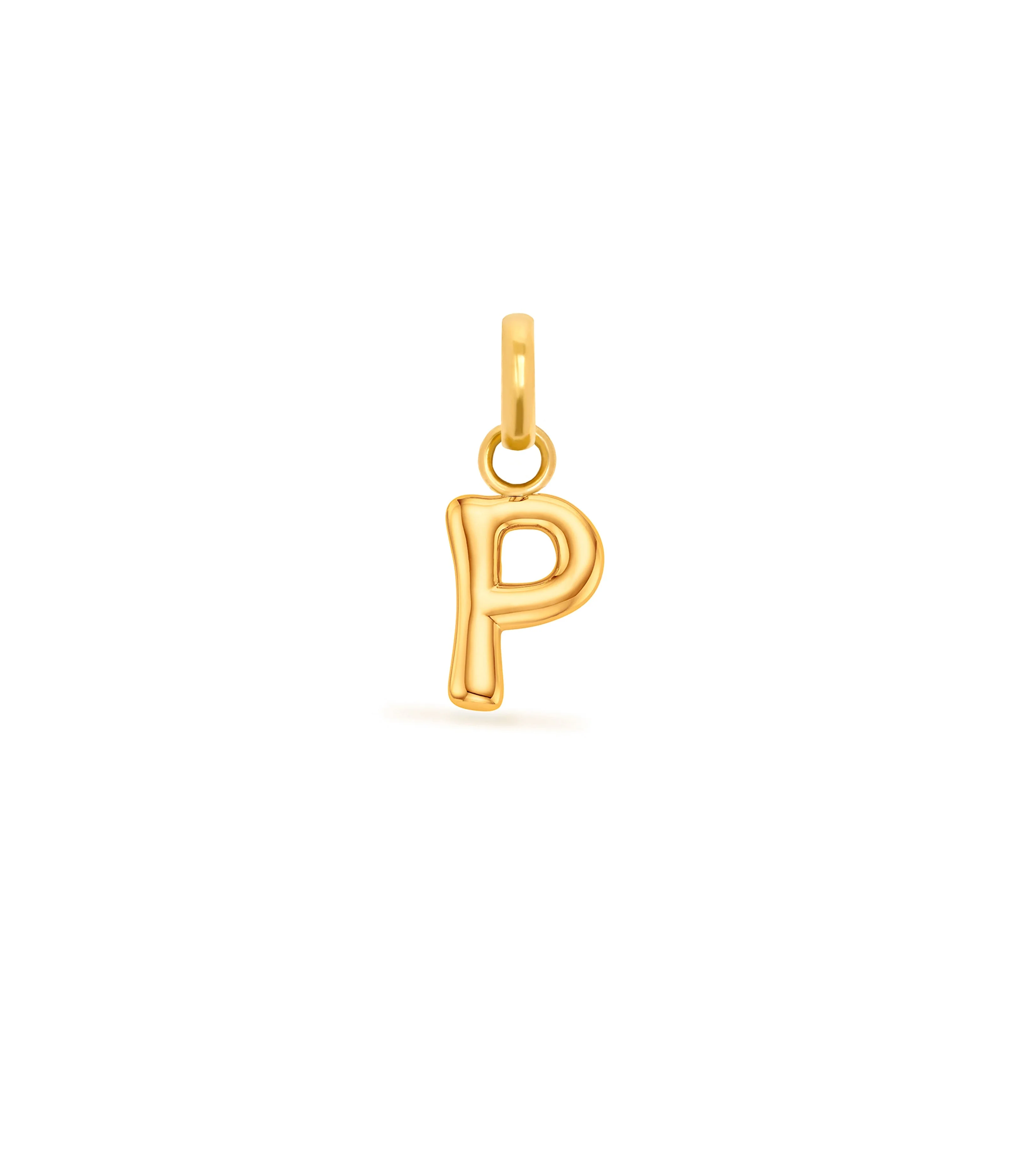 Mini Molten Initial Pendant (Gold) - Image 17