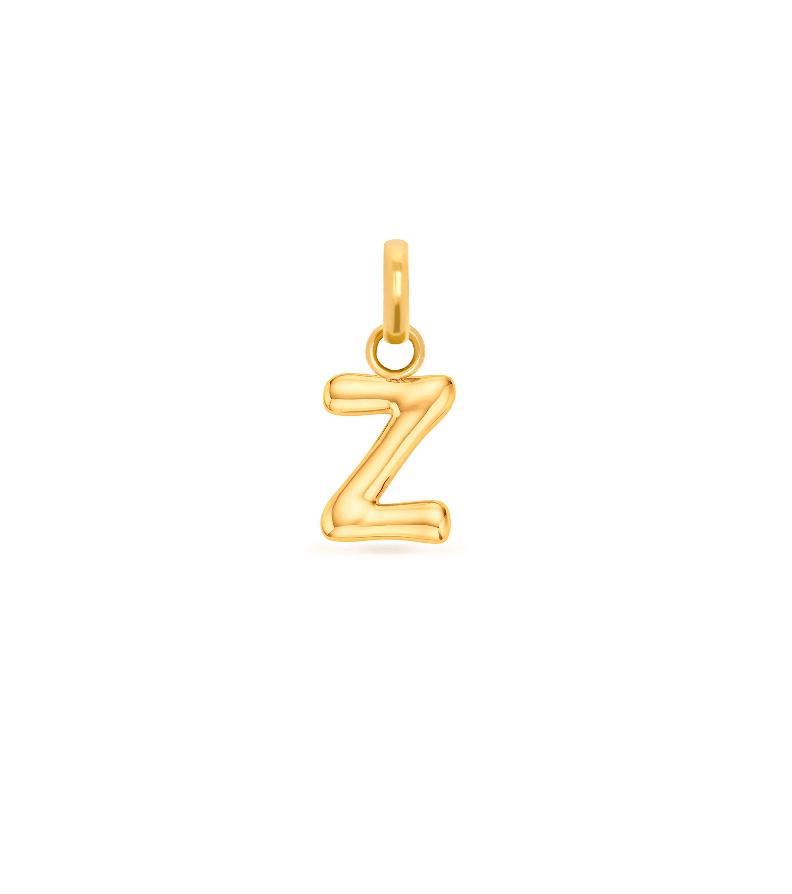 Mini Molten Initial Pendant (Gold) - Image 27