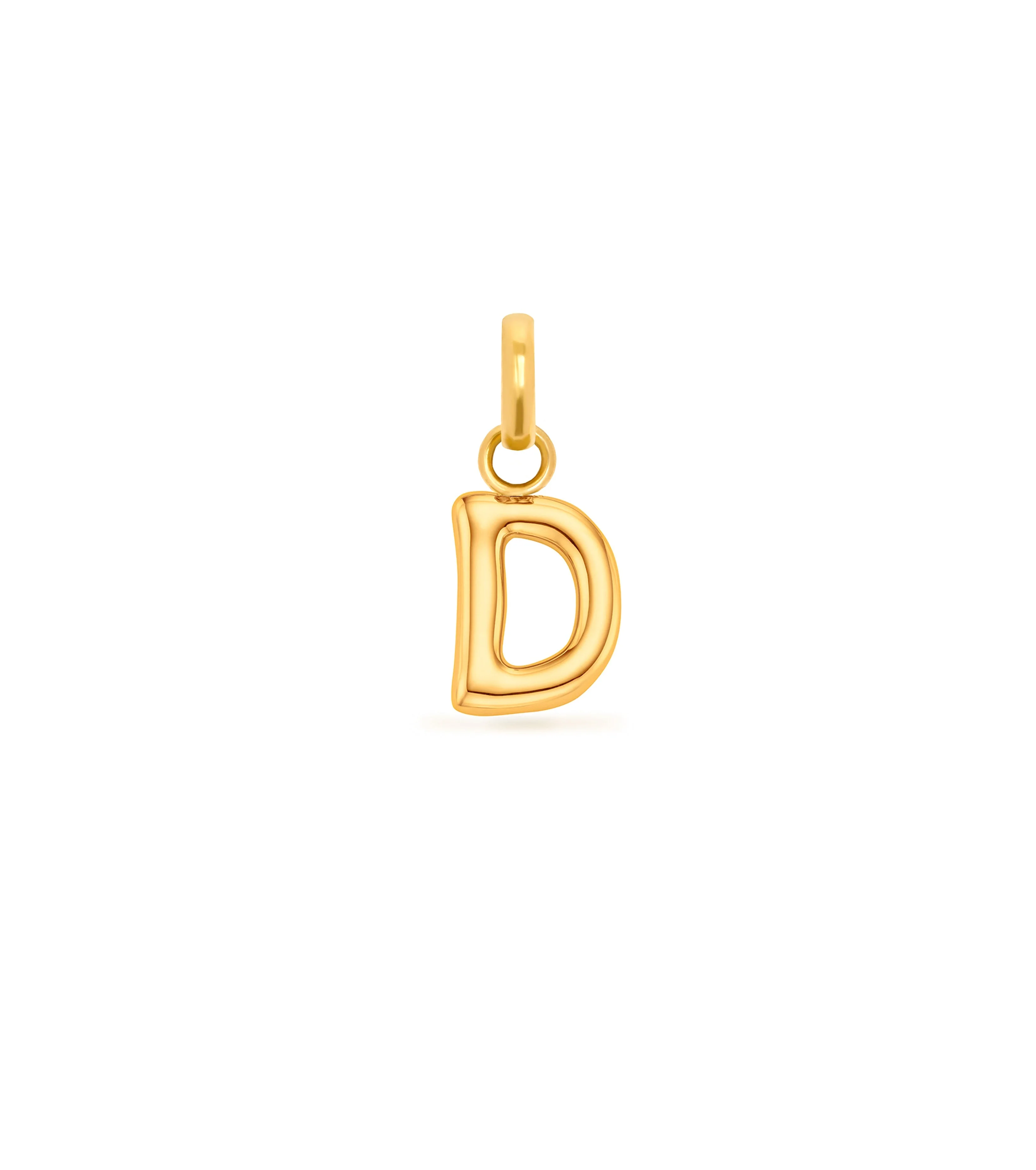 Mini Molten Initial Pendant (Gold) - Image 5