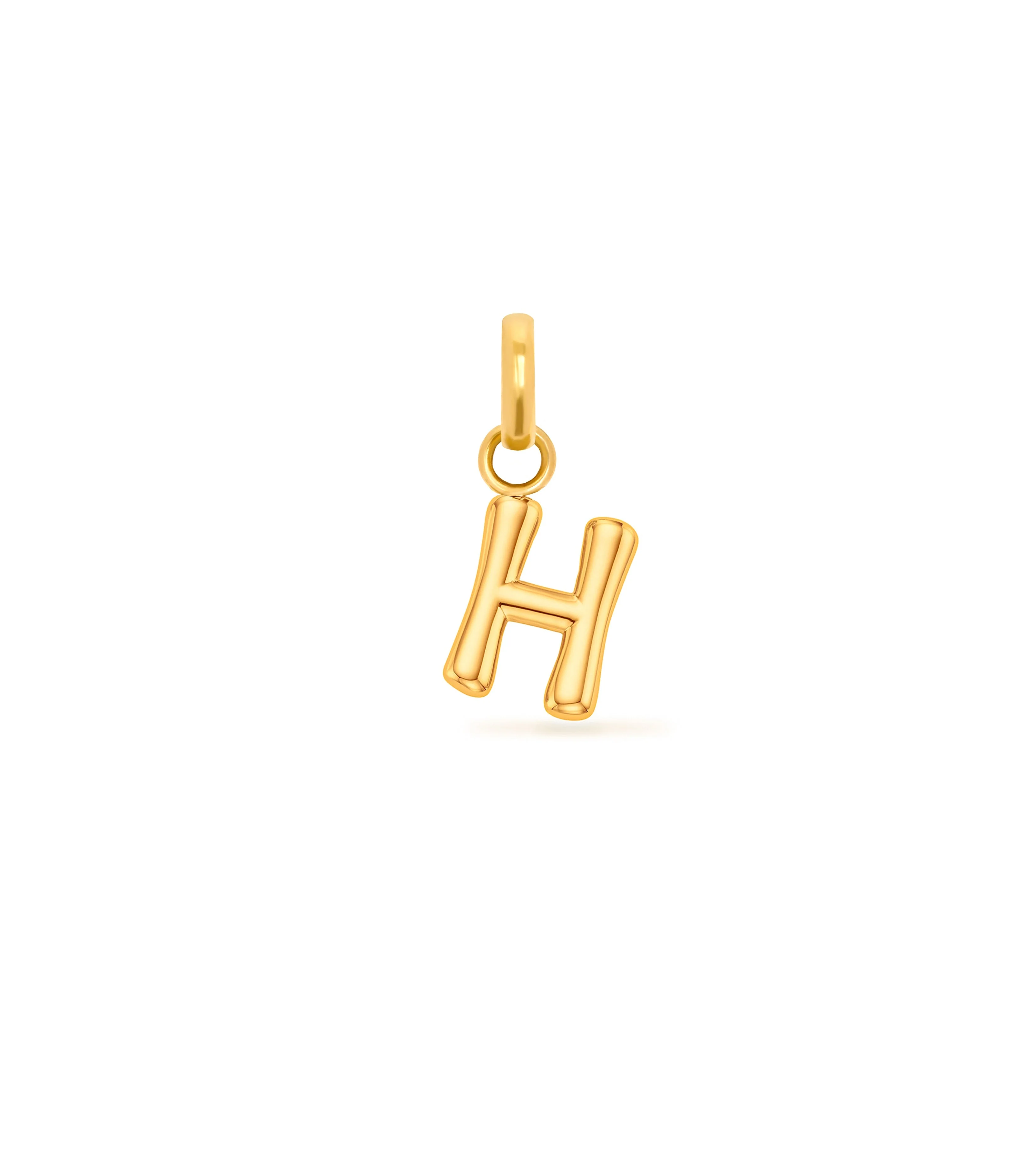 Mini Molten Initial Pendant (Gold) - Image 9