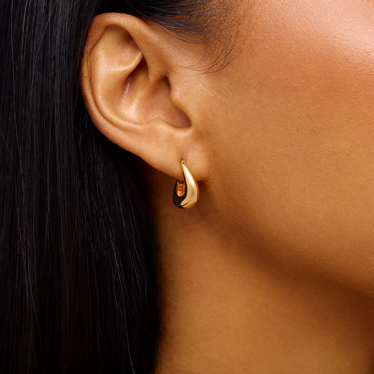 Mini Organic Hoops (Gold) - Image 3