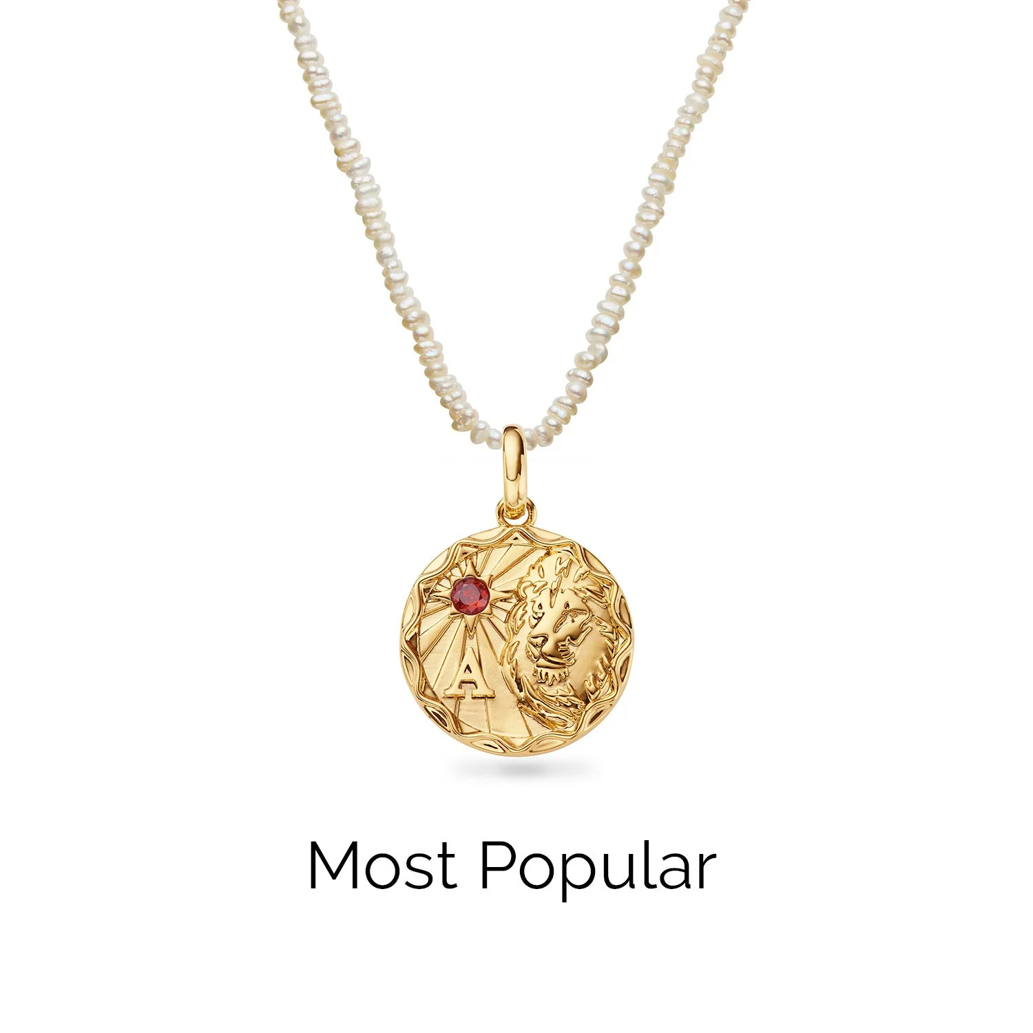 Layering Mini Pearl Beaded Chain Necklace (Gold) - Image 3