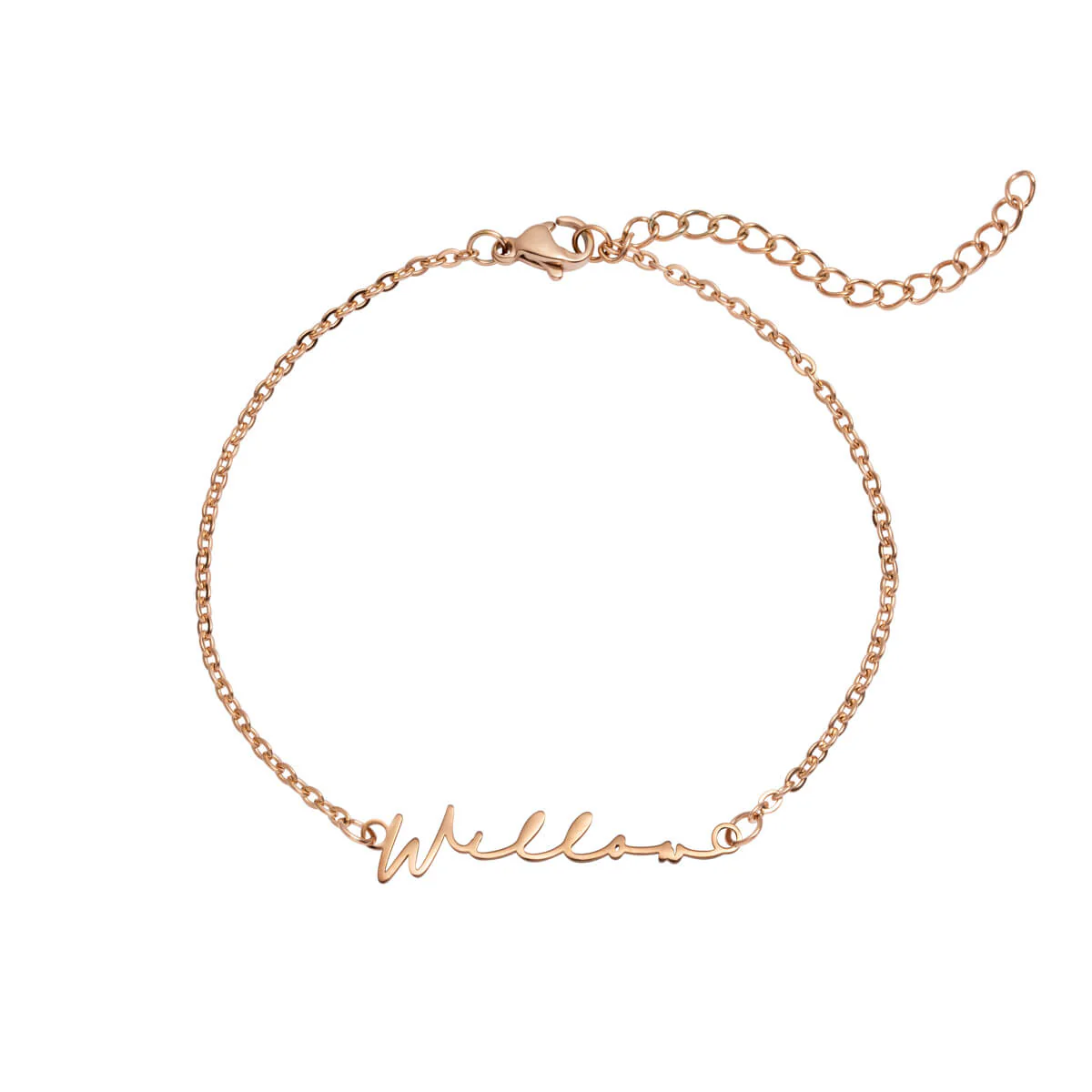 Mini Signature Name Bracelet (Rose Gold) - Image 6