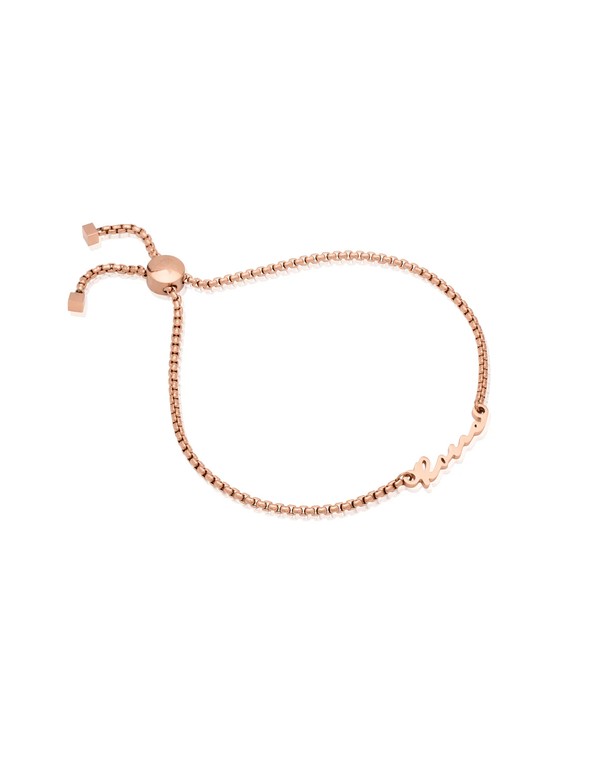 Mini Signature Name Bracelet (Rose Gold) - Image 8