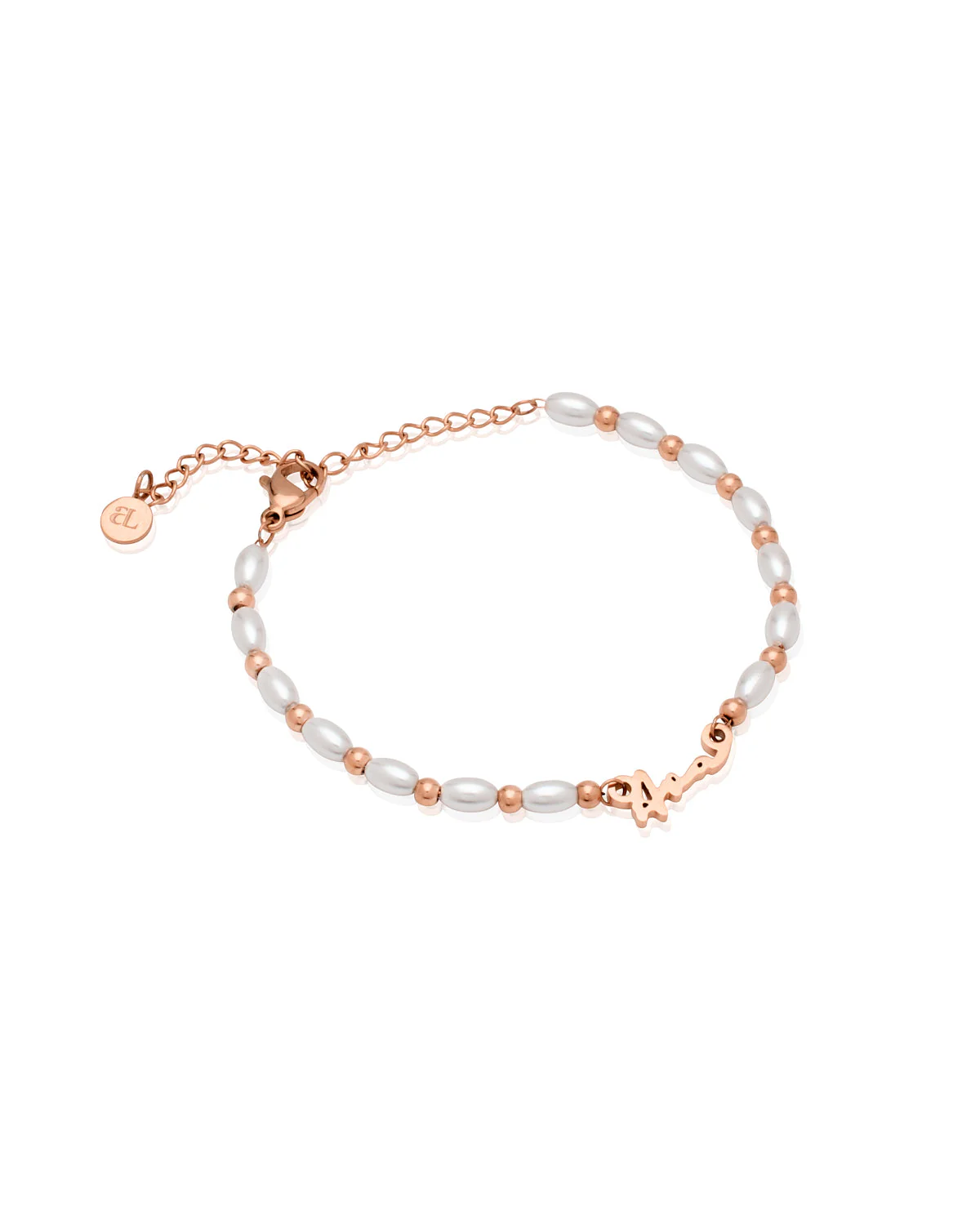 Mini Signature Name Bracelet (Rose Gold) - Image 9
