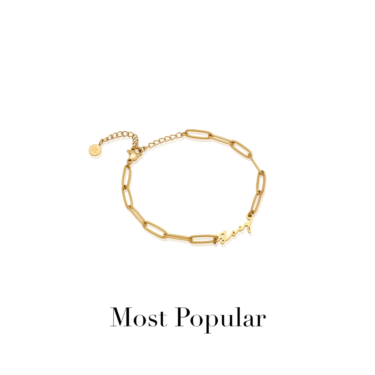 Mini Signature Name Bracelet (Gold) - Image 13