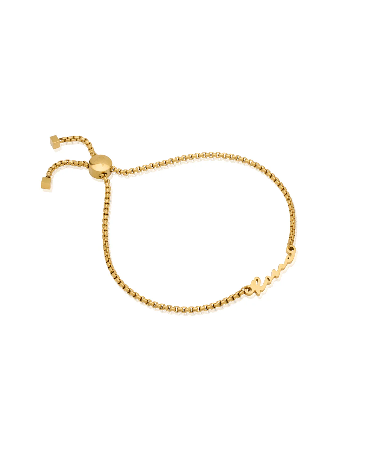 Mini Signature Name Bracelet (Gold) - Image 17