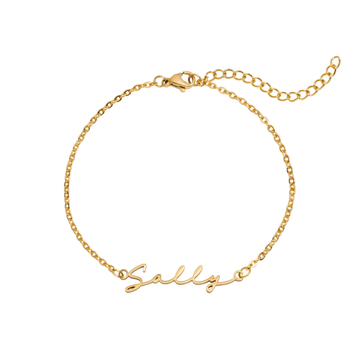 Mini Signature Name Bracelet (Gold) - Image 21