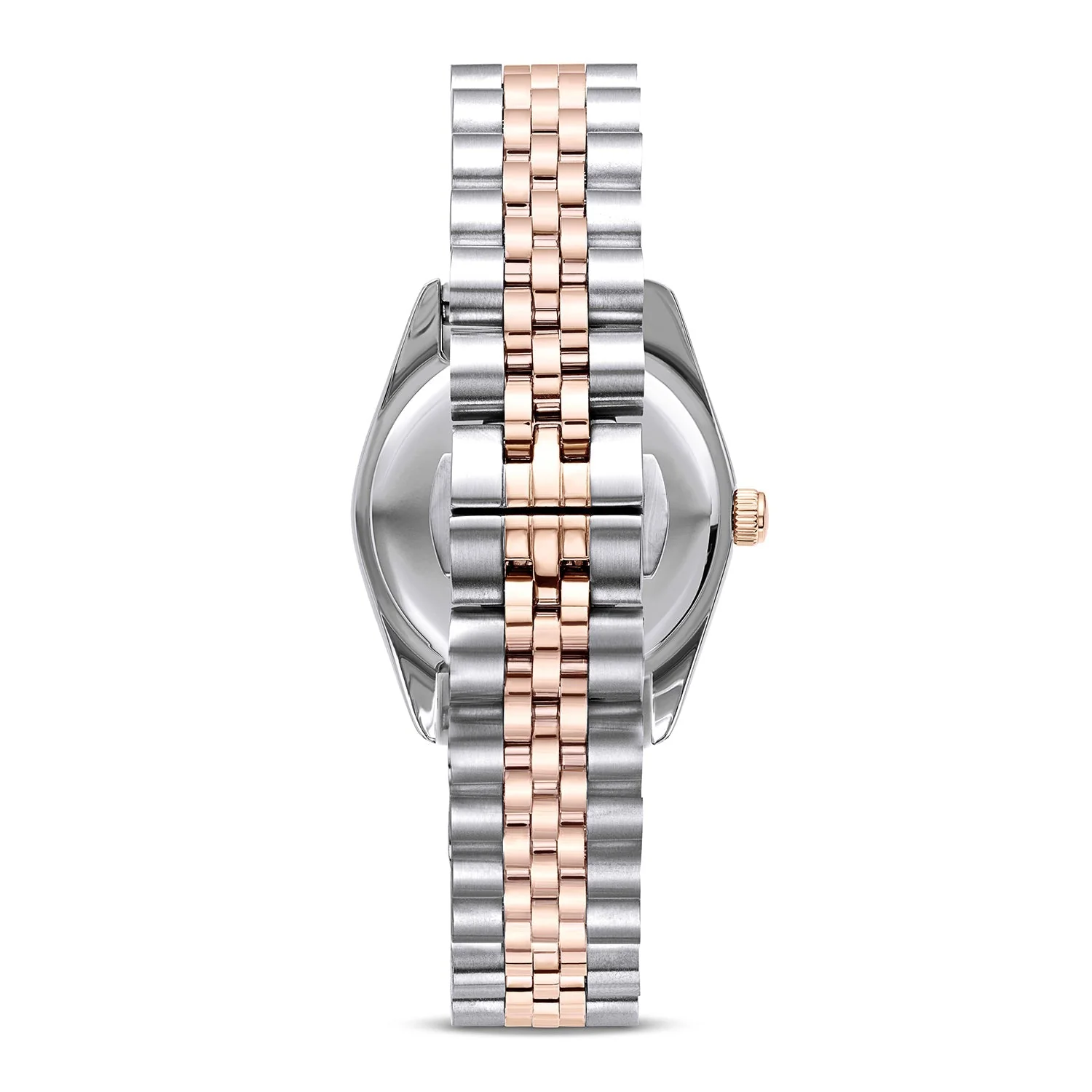 Mini Two Tone Blush Link Belgravia 30 Watch - Image 6