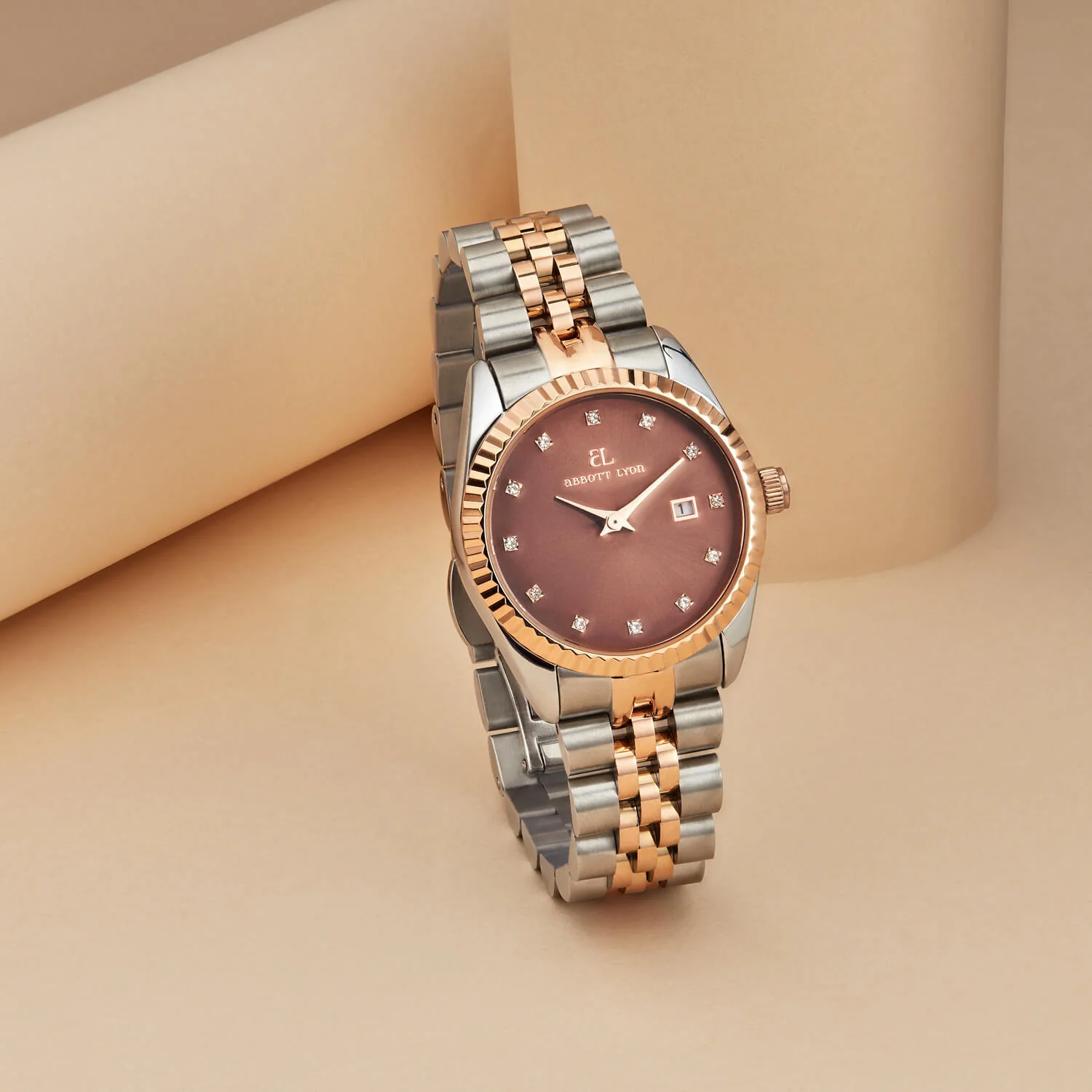 Mini Two Tone Mocha Belgravia 30 Watch - Image 5