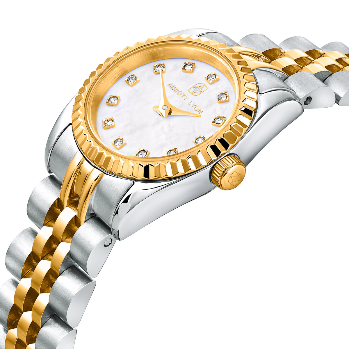 Mini Two Tone Pearl Link Belgravia 23 Watch - Image 6