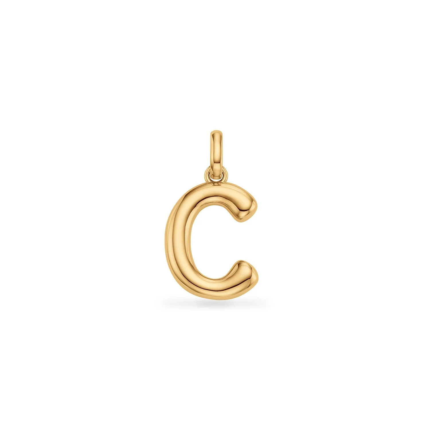 Molten Initial Pendant (Gold) - Image 3
