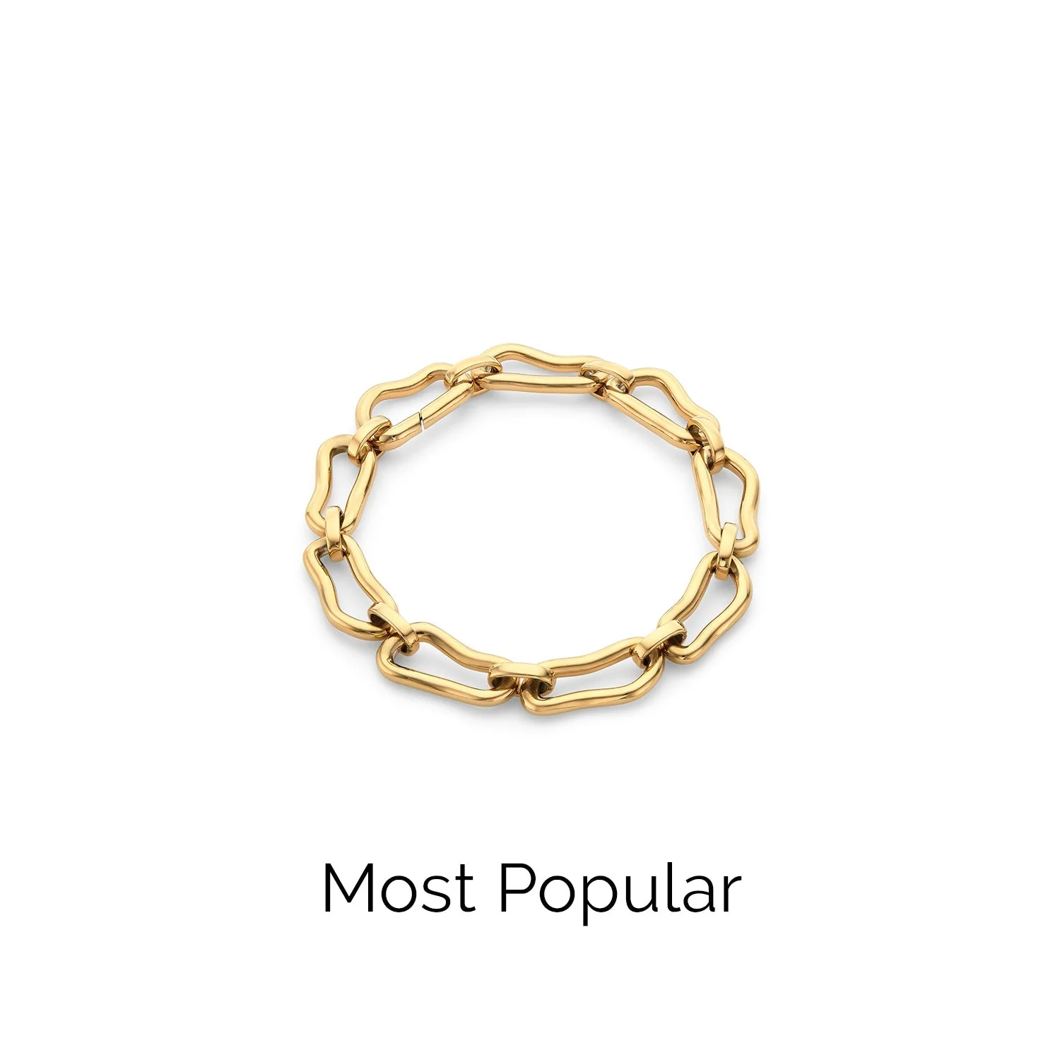 Molten Link Bracelet (Gold) - Image 5