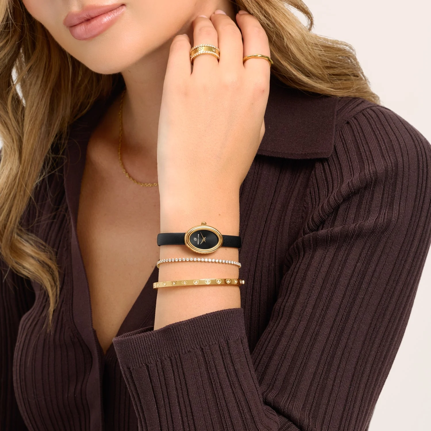 Monroe Black Leather Watch - Image 5