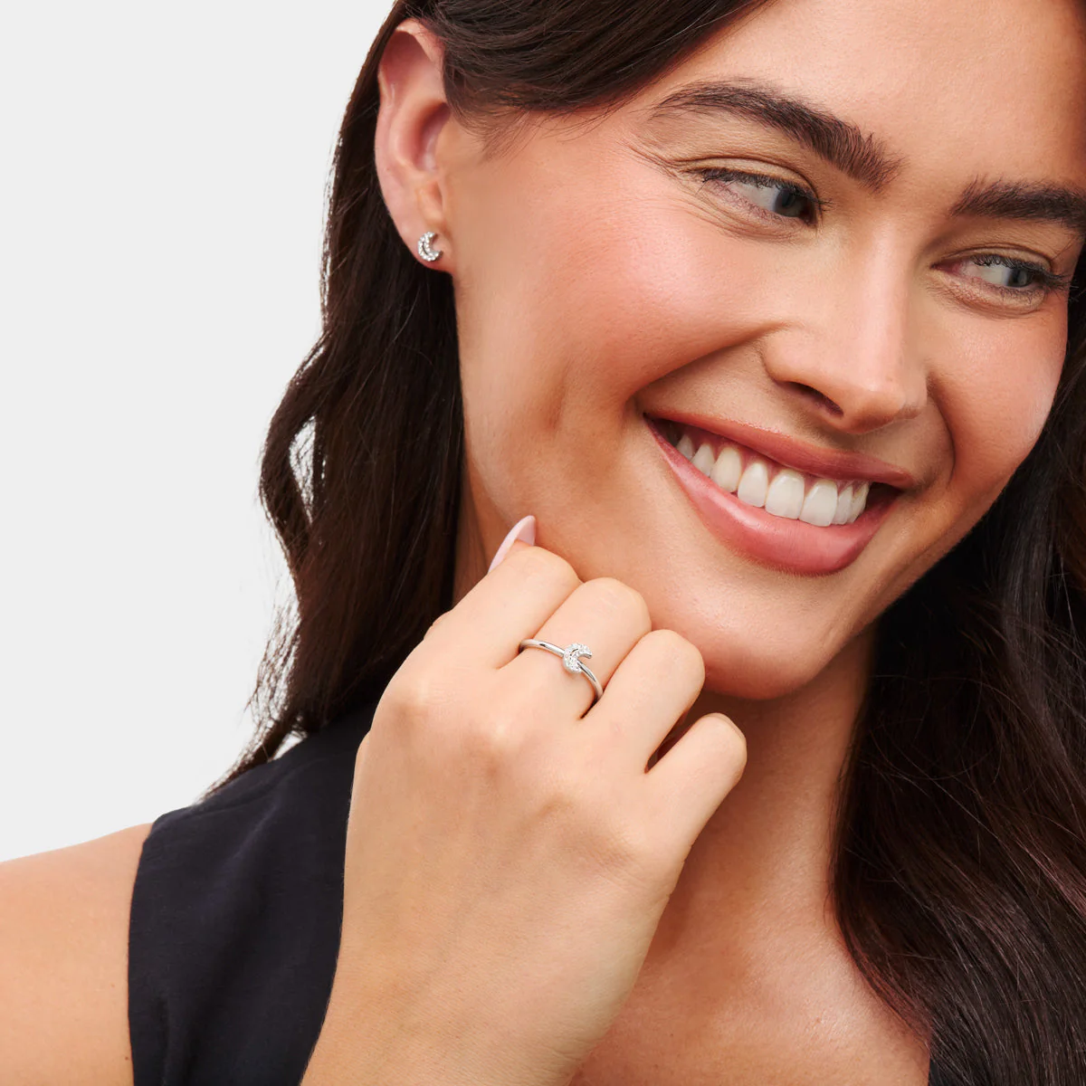 Moon and Back Moon Ring (Silver) - Image 3