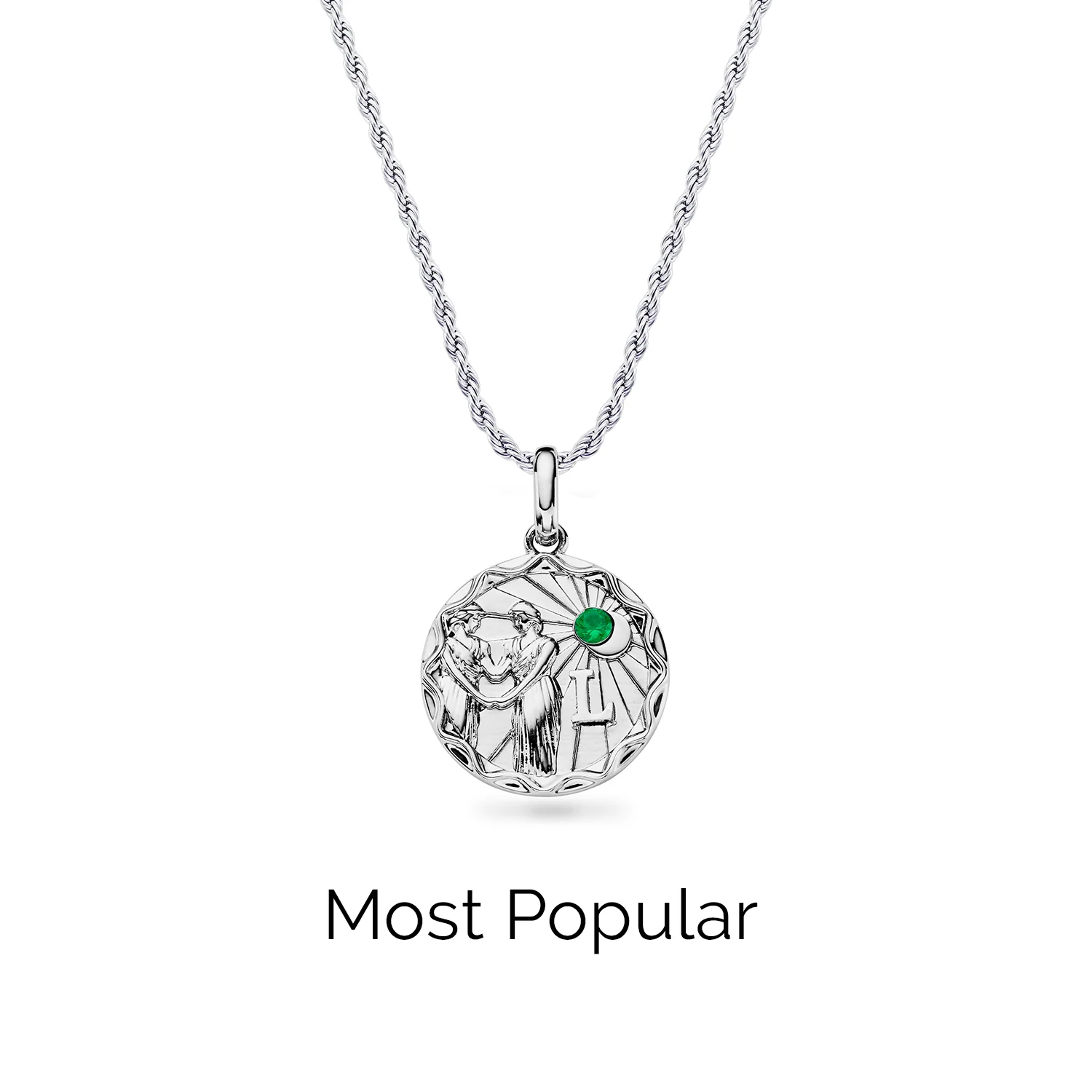 Layering Small Rope Chain Necklace (Silver) - Image 2