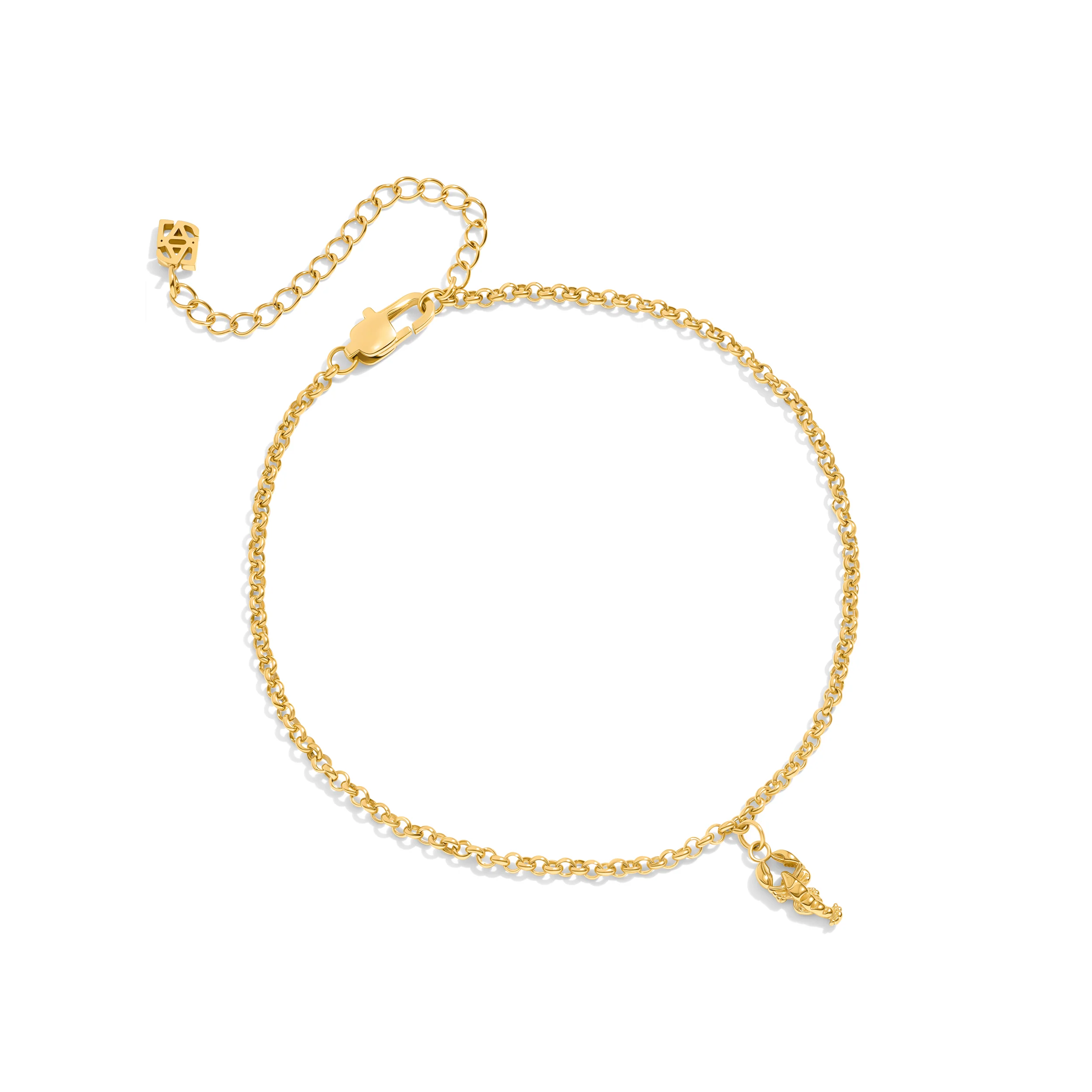 Ocean Charms Lobster Anklet (Gold)