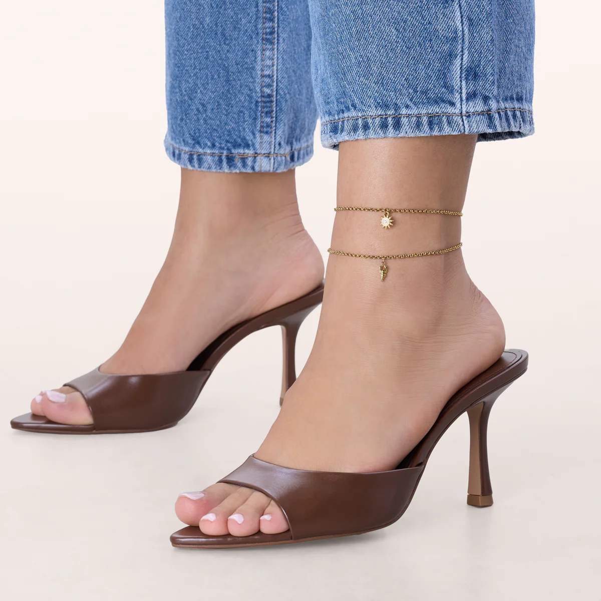 Ocean Charms Sun Anklet (Gold) - Image 4