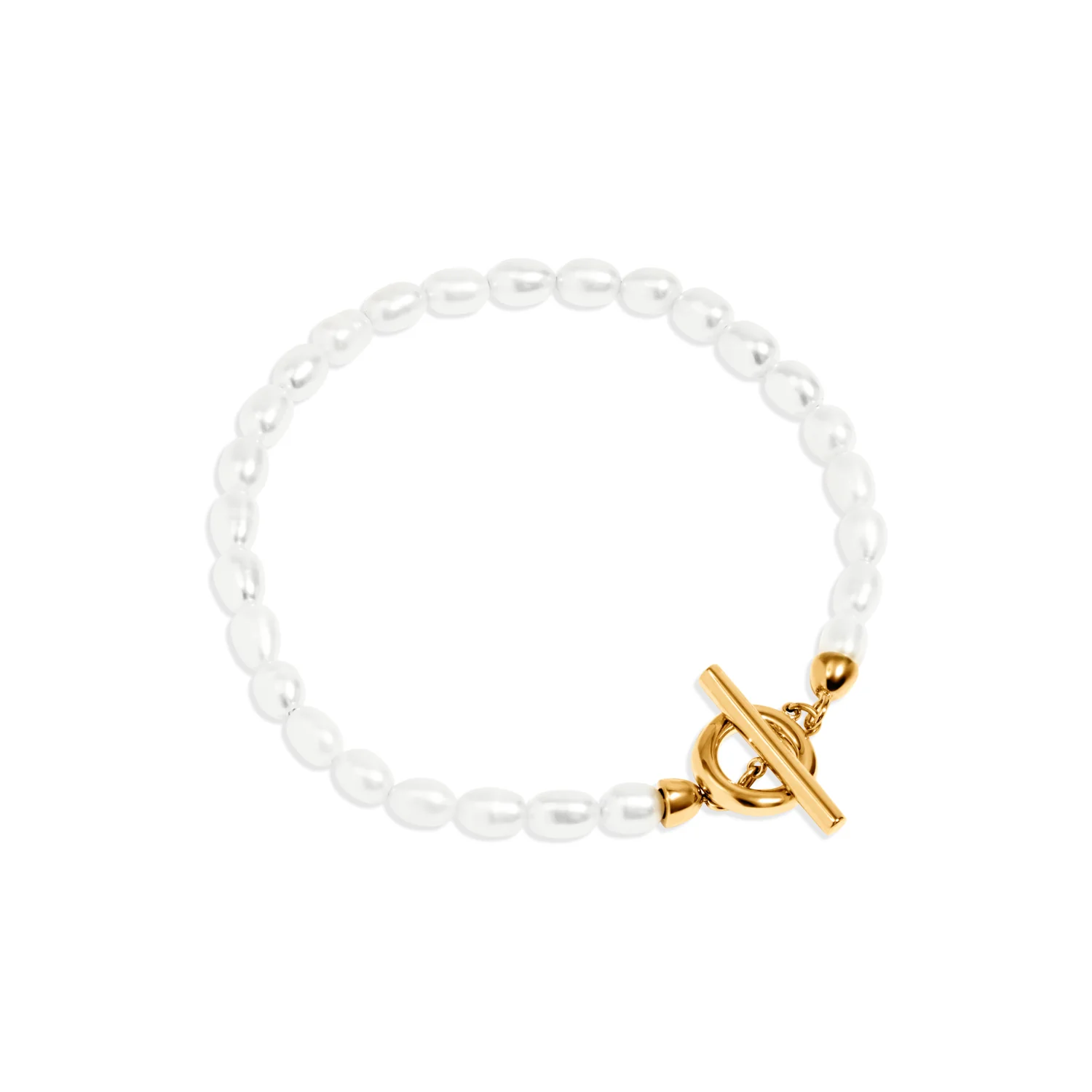 Oval & Pearl Watch Set (Gold) - Image 7