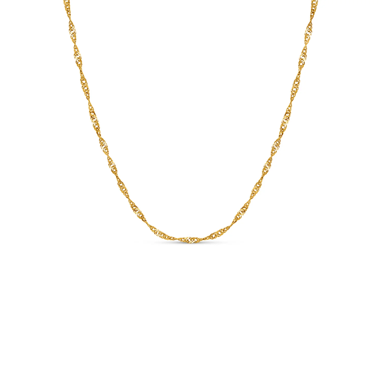 White Quartz Cushion Necklace (Gold) - Image 20