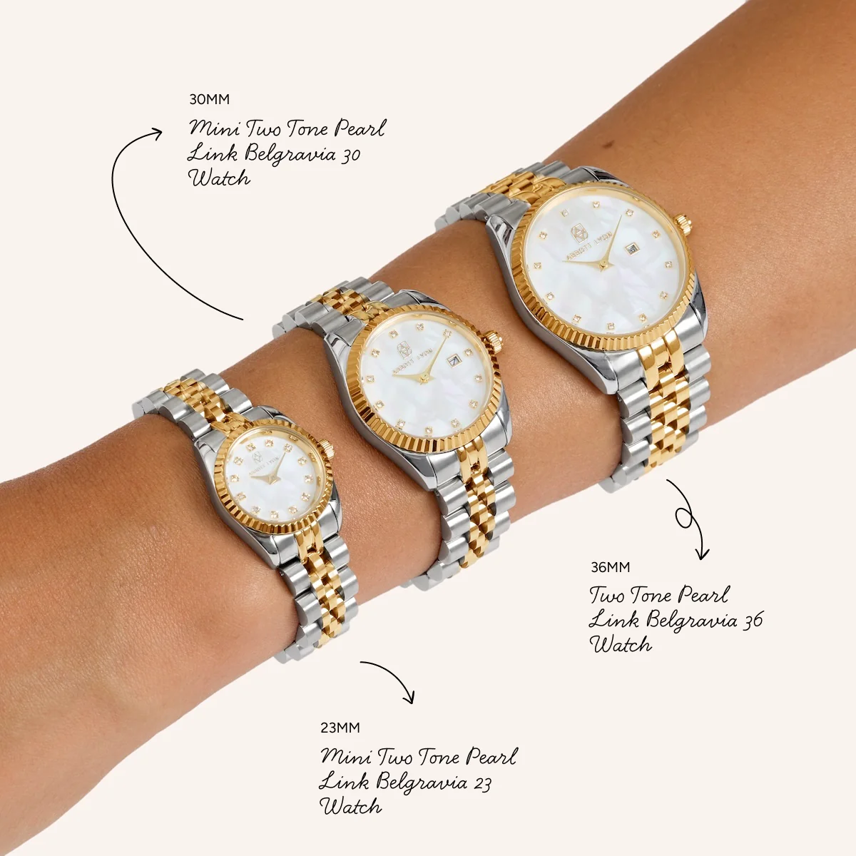 Pavé Two Tone Belgravia 30 Watch - Image 3