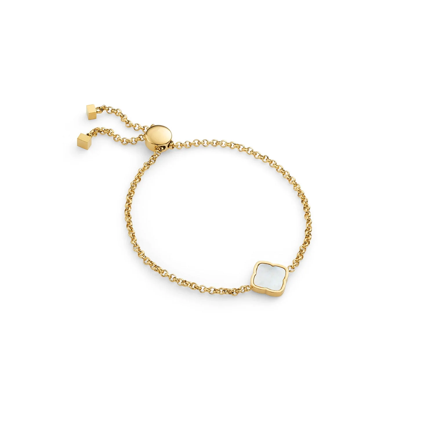 Pearl Clover Bracelet (Gold) - Image 5