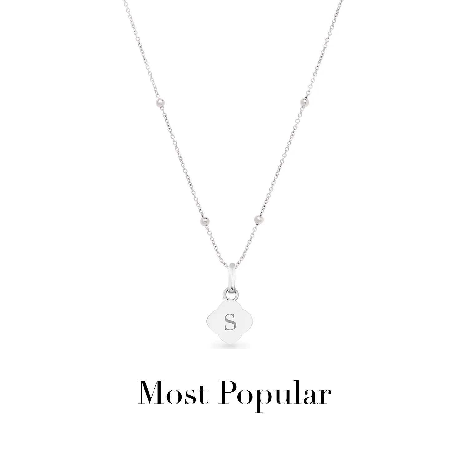 Pearl Clover Necklace (Silver) - Image 7