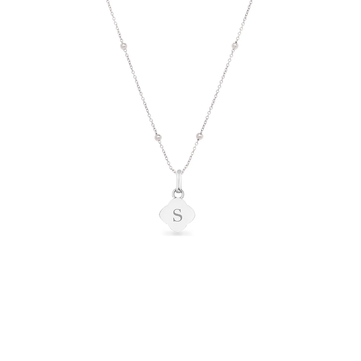 Pearl Clover Necklace (Silver) - Image 8
