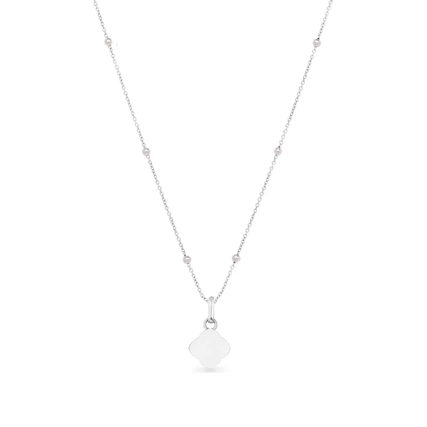 Pearl Clover Necklace (Silver) - Image 9