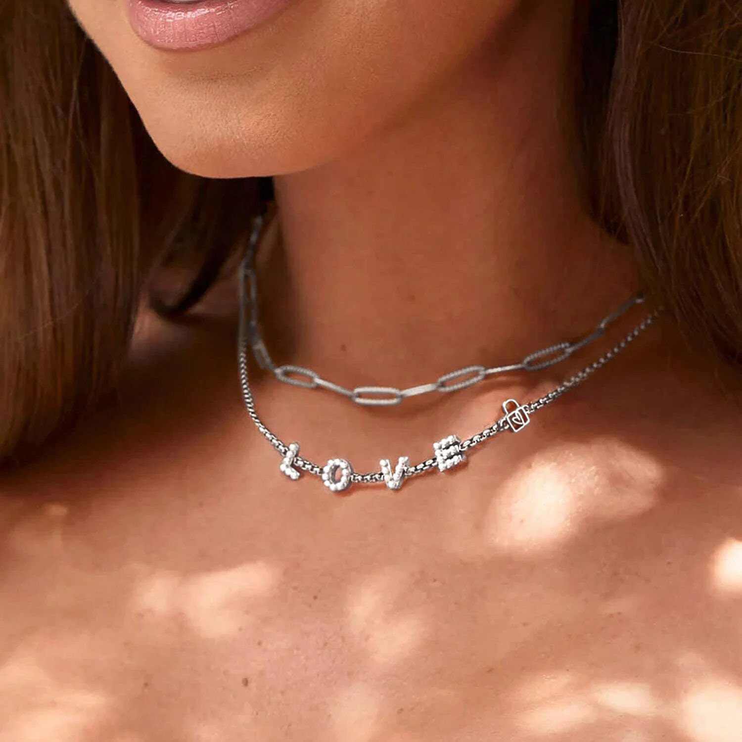 Pearl Custom Name Necklace (Silver) - Image 2