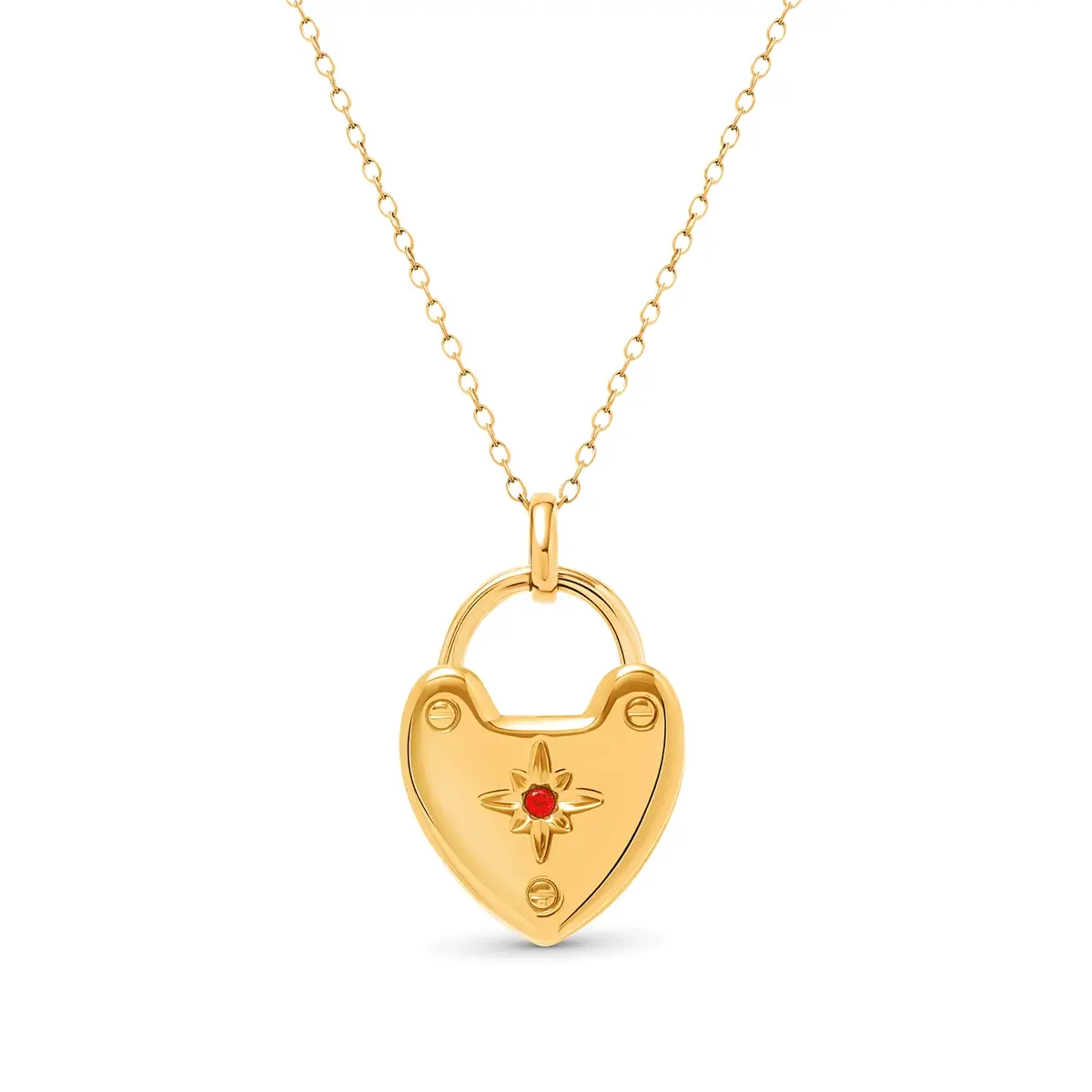 Photo Love Locket Necklace (Gold)