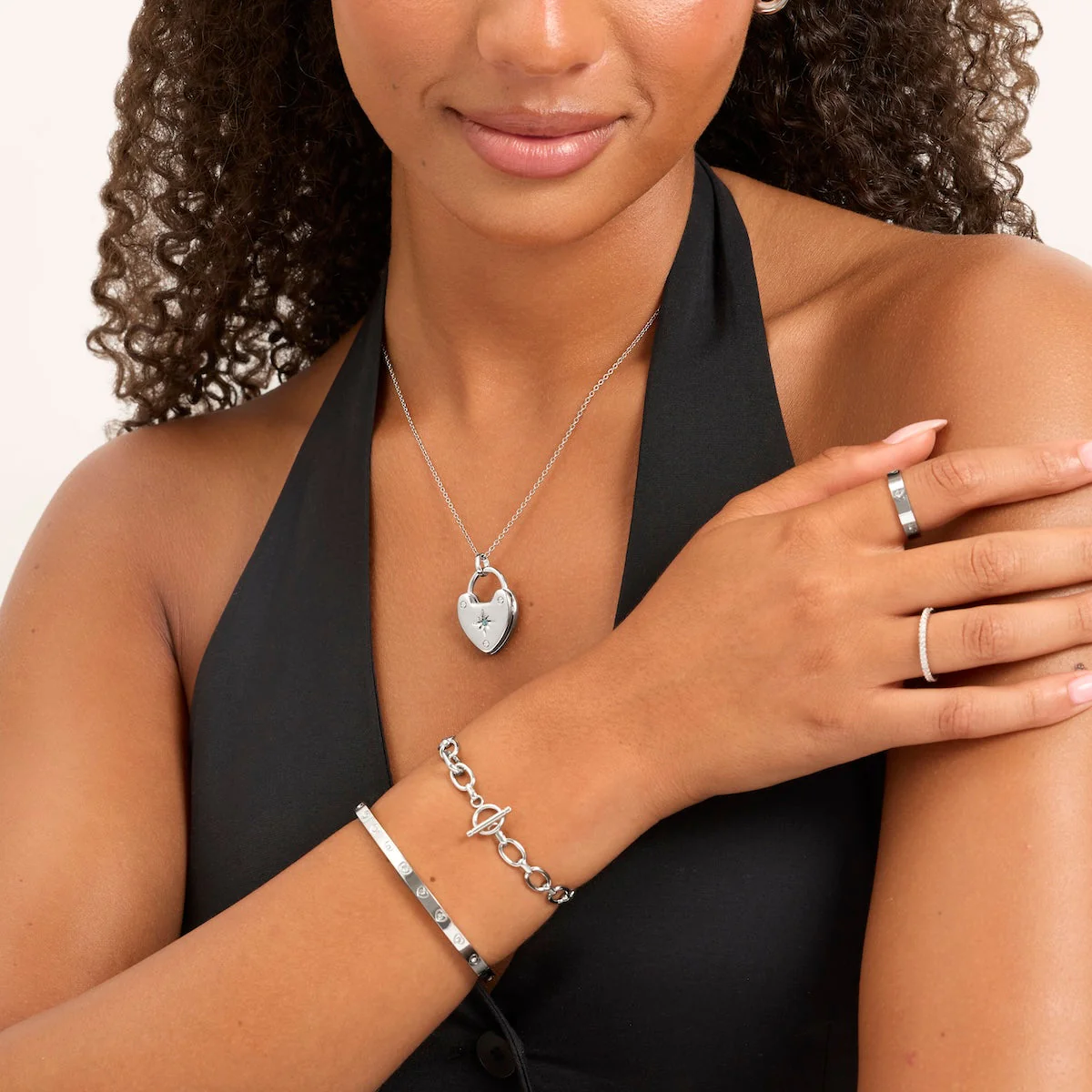 Photo Love Locket Necklace (Silver) - Image 3