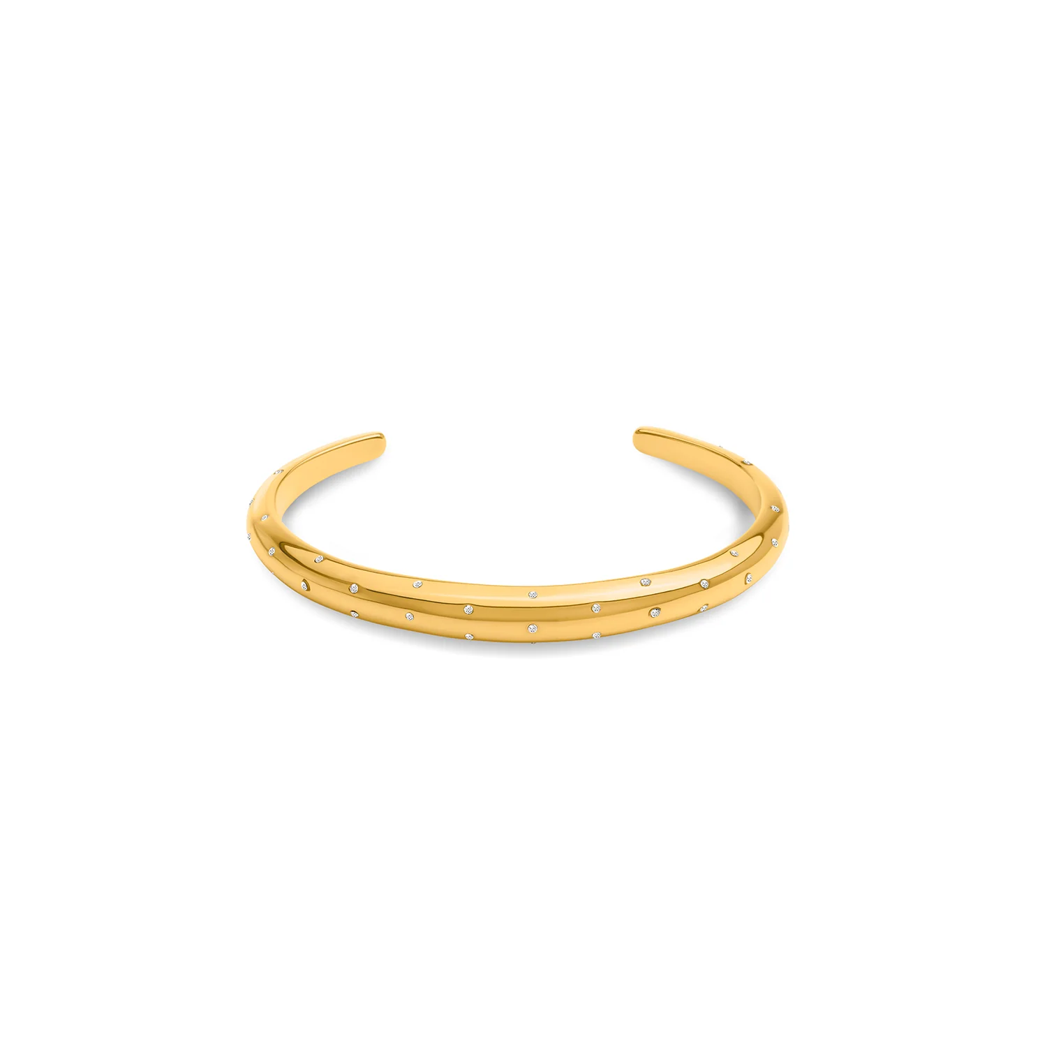 Polka Dot Crystal Watch & Bangle Set (Gold) - Image 7