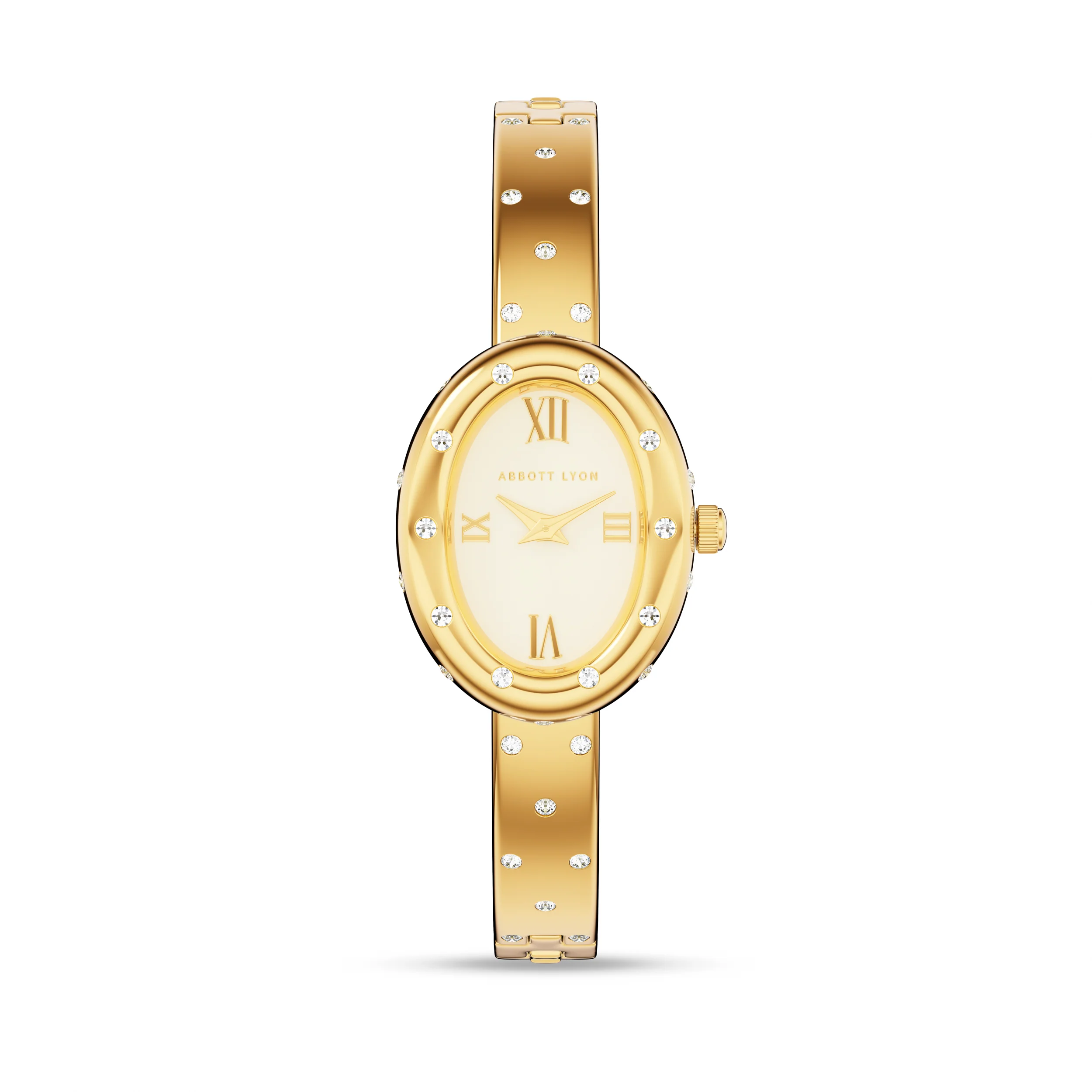 Polka Dot Crystal Watch (Gold)