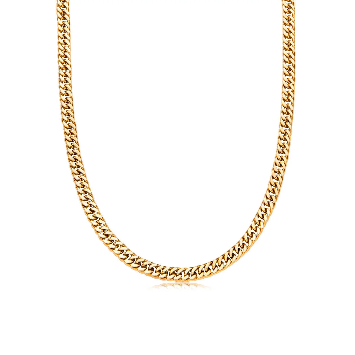 Curb Chain Necklace (Gold) - Image 3