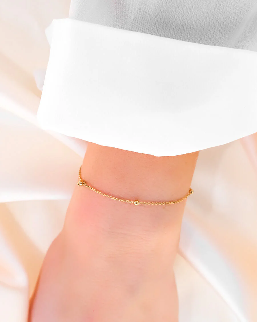 Sphere Chain Bracelet (Gold) - Image 2