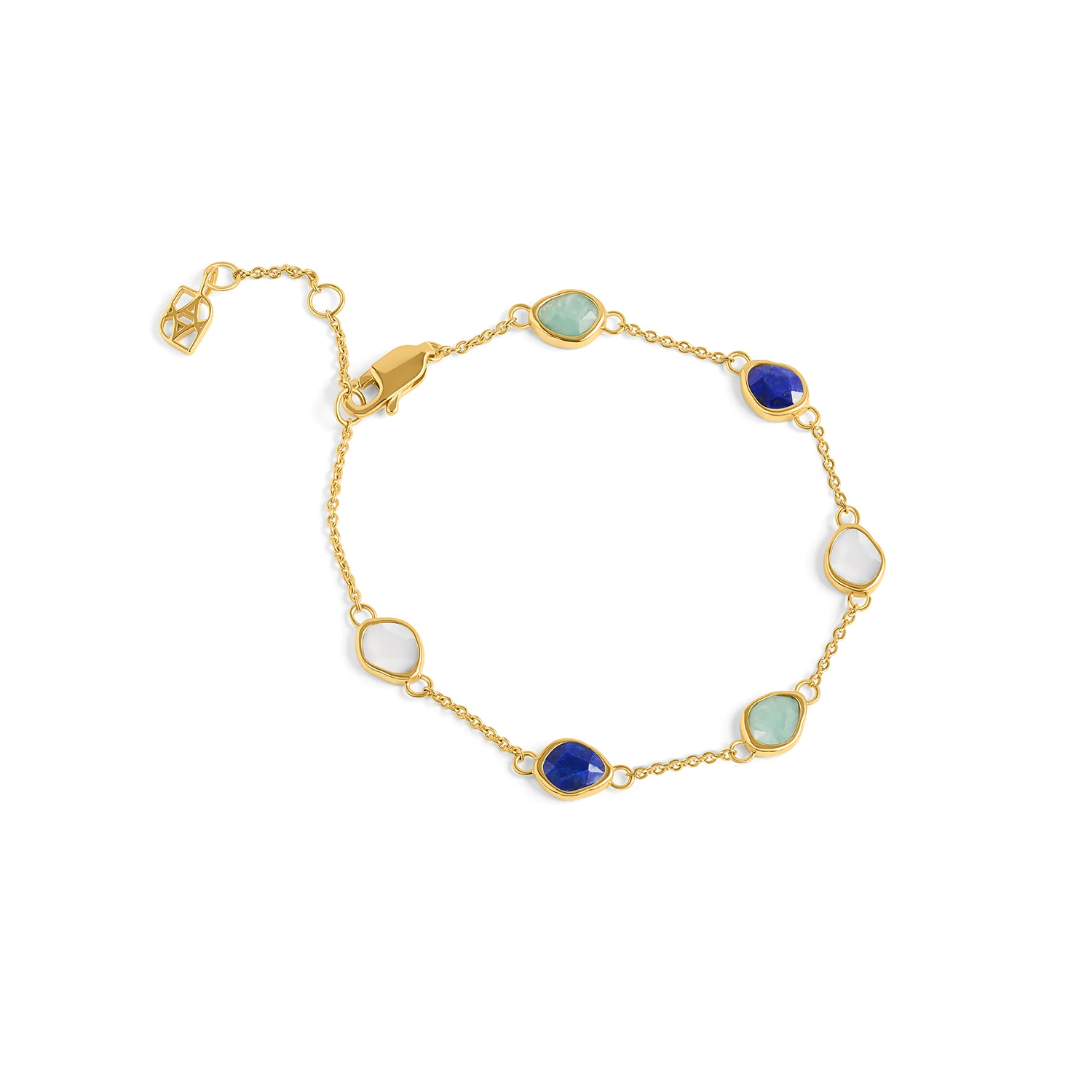 Signature Cut Multi-Gemstone Bracelet  (Gold) - Image 7