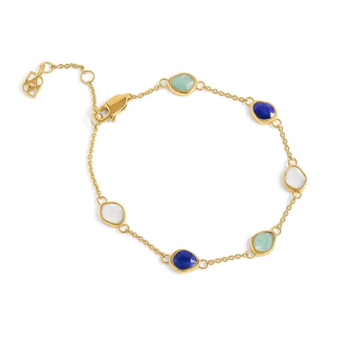Signature Cut Multi-Gemstone Bracelet  (Gold) - Image 6