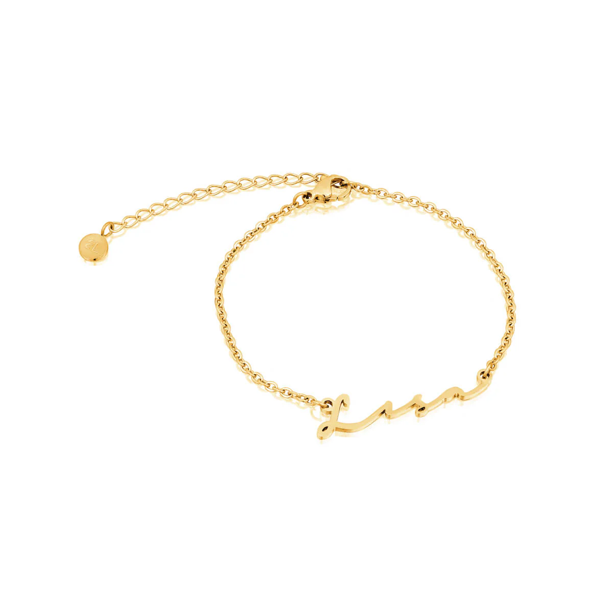 Signature Name Bracelet (Gold) - Image 6