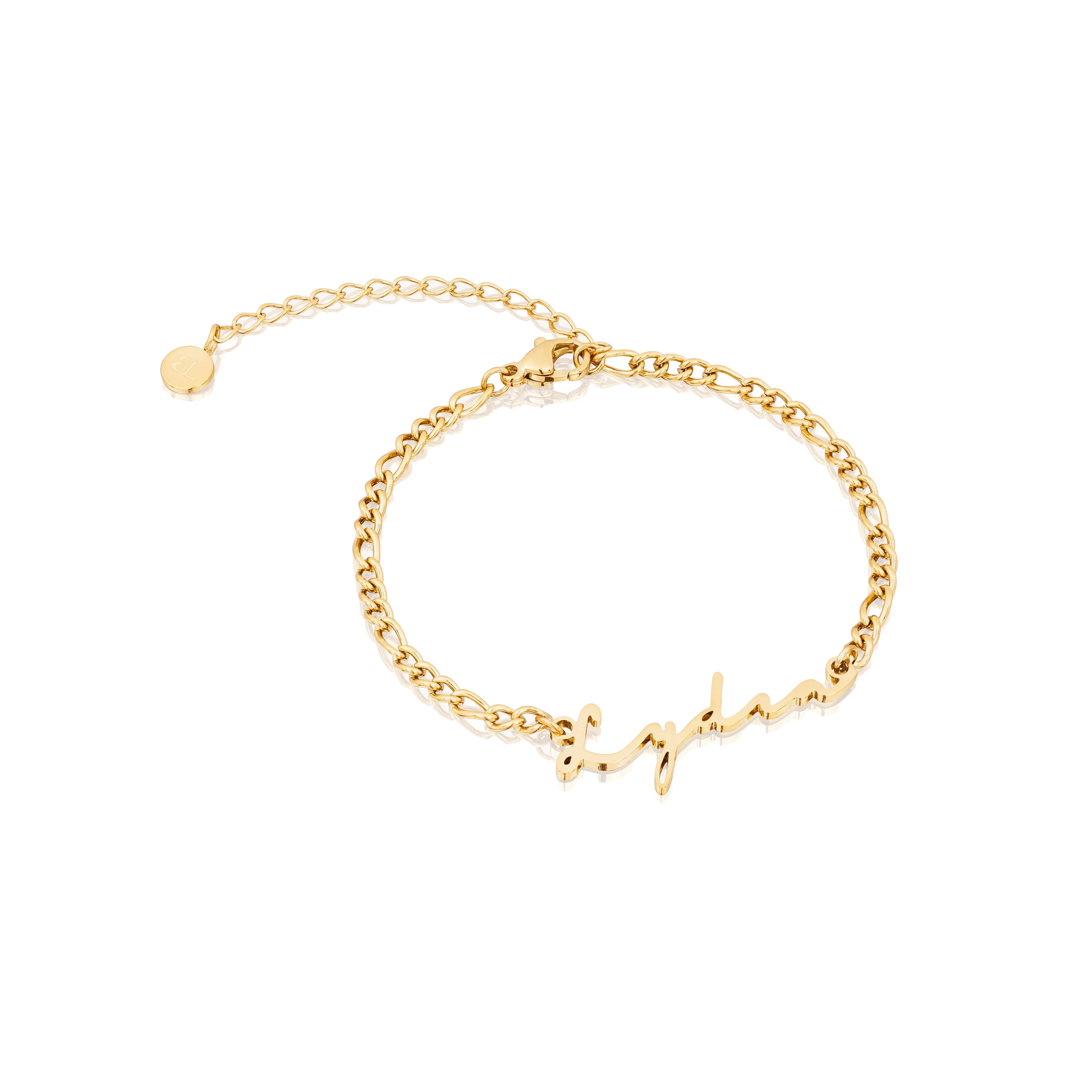 Signature Name Bracelet (Gold) - Image 7