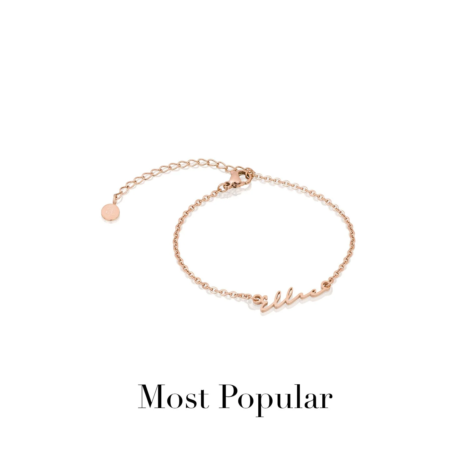 Signature Name Bracelet (Rose Gold) - Image 13
