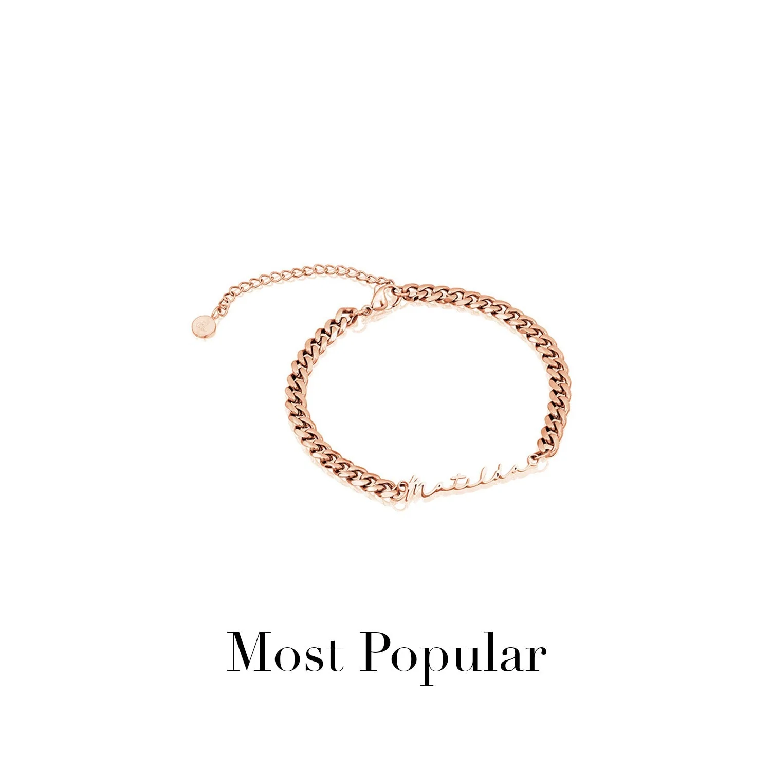 Signature Name Bracelet (Rose Gold) - Image 15