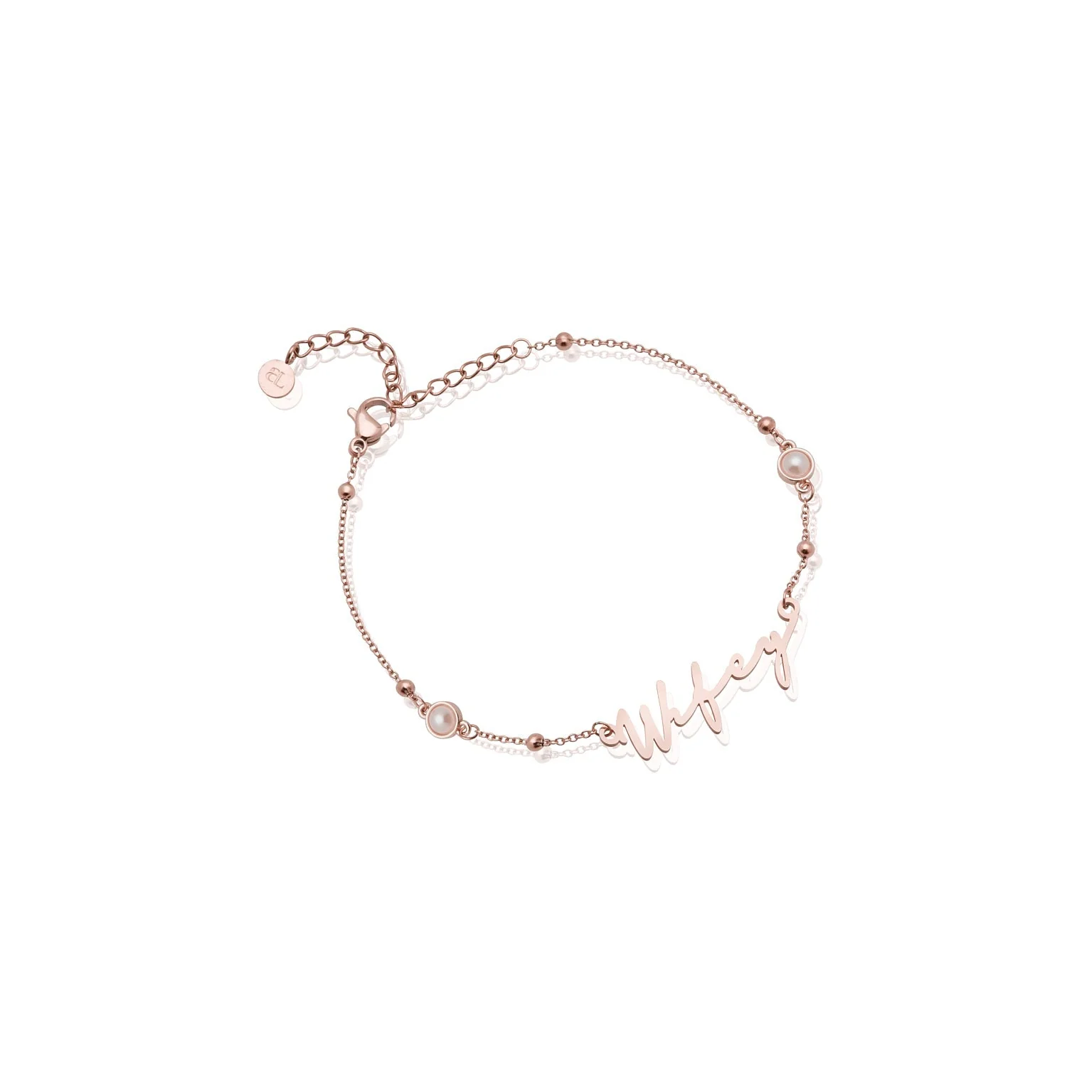 Signature Name Bracelet (Rose Gold) - Image 9