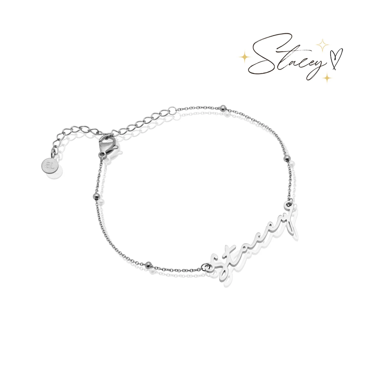 Signature Name Bracelet (Silver) - Image 11
