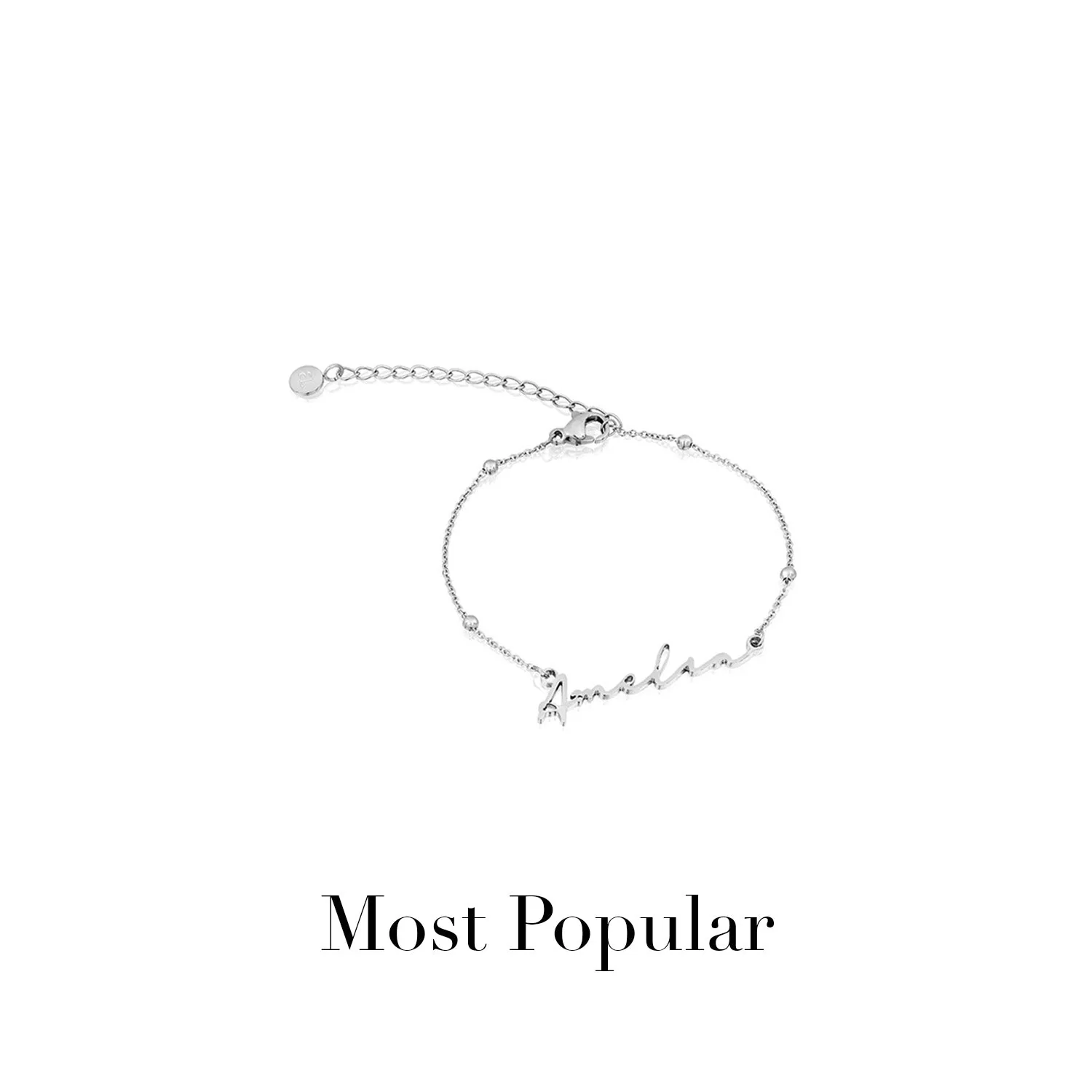 Signature Name Bracelet (Silver) - Image 12