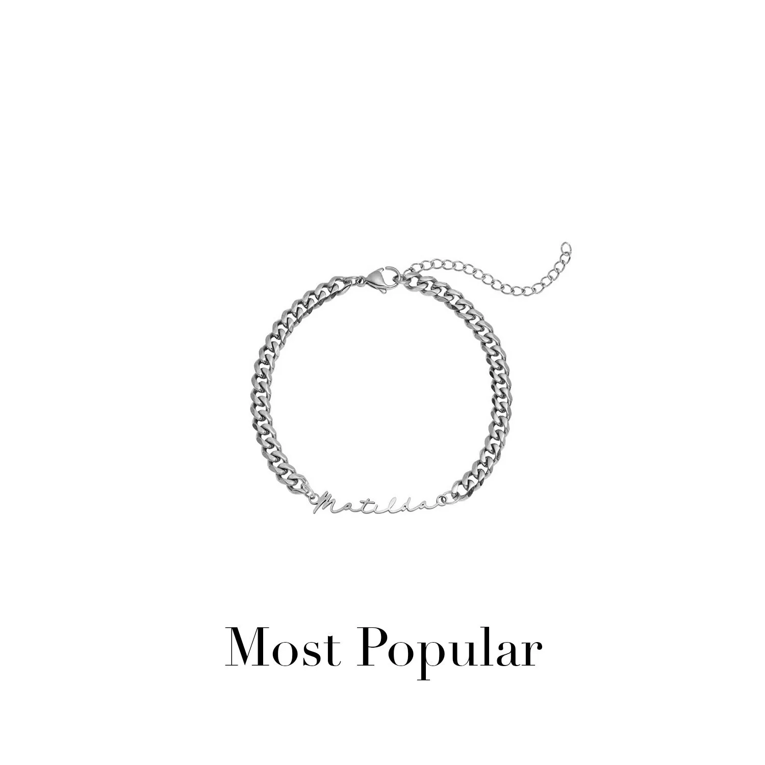 Signature Name Bracelet (Silver) - Image 13